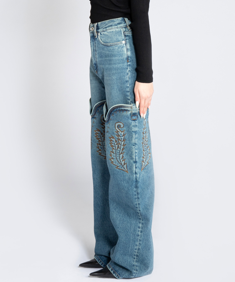 EVERGREEN MAXI COWBOY CUFF JEANS（Y/PROJECT ...