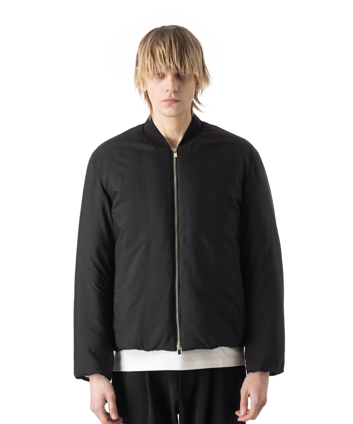 ATTACHMENT WO/NY VOILE PADDING BOMBER JACKET 送料無料 BLACK/01 サイズ:01,02,03 ブルゾン メンズ