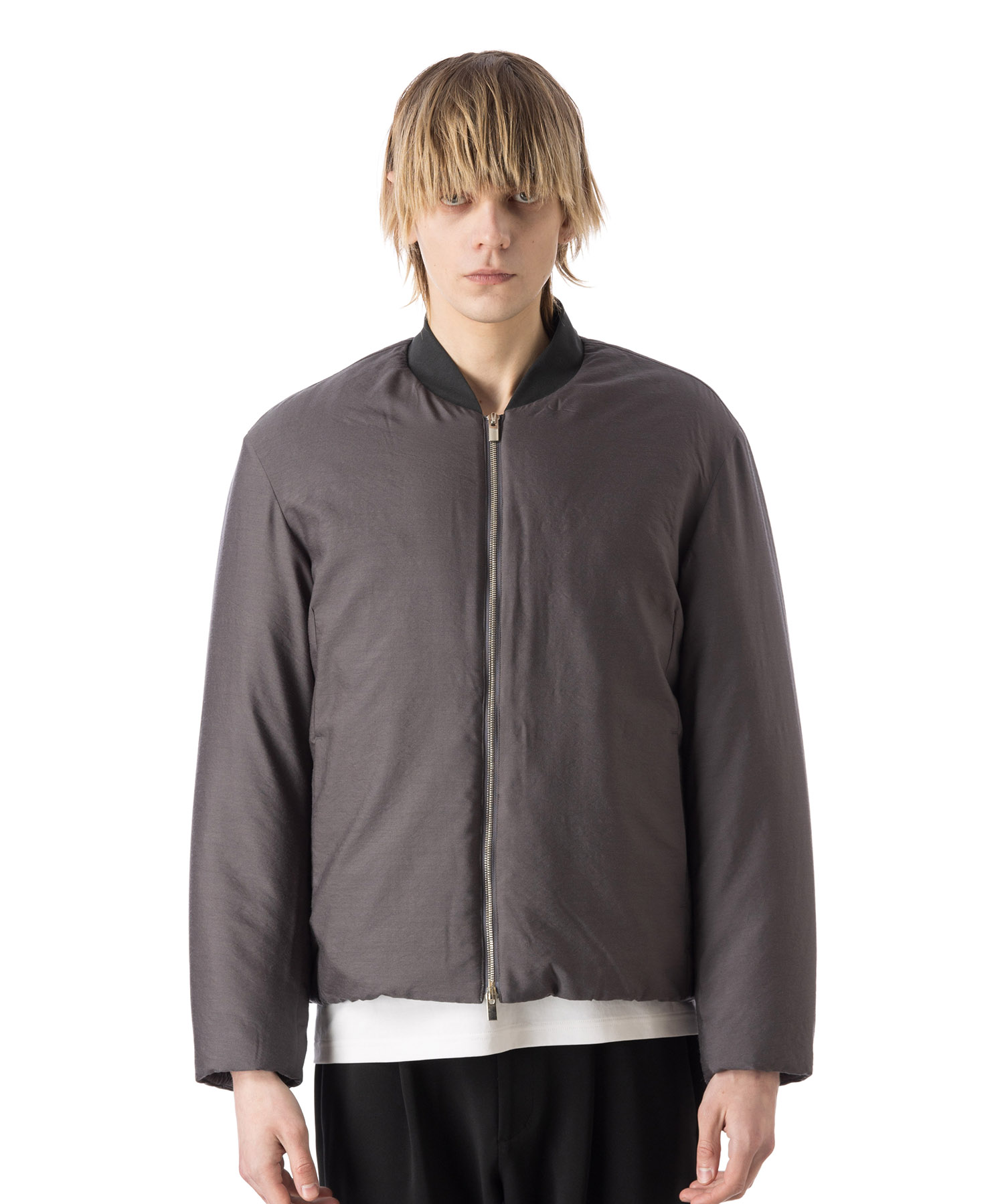 ATTACHMENT WO/NY VOILE PADDING BOMBER JACKET 送料無料 GRAY/07 サイズ:01,02,03 ブルゾン メンズ