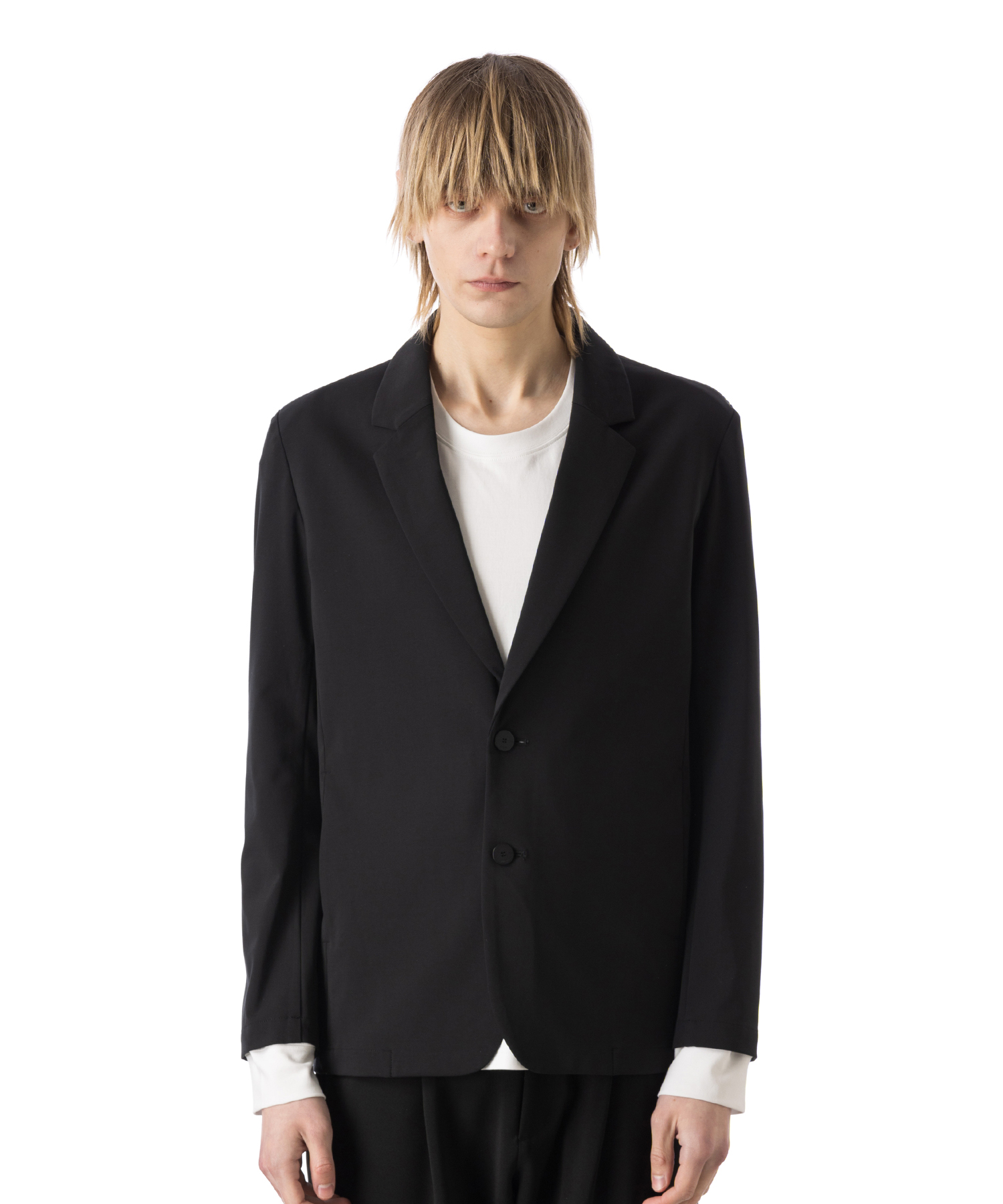 ATTACHMENT NY/CO STRETCH JERSEY 2B JACKET 送料無料 BLACK/01 サイズ:01,02,03,04 ジャケット メンズ