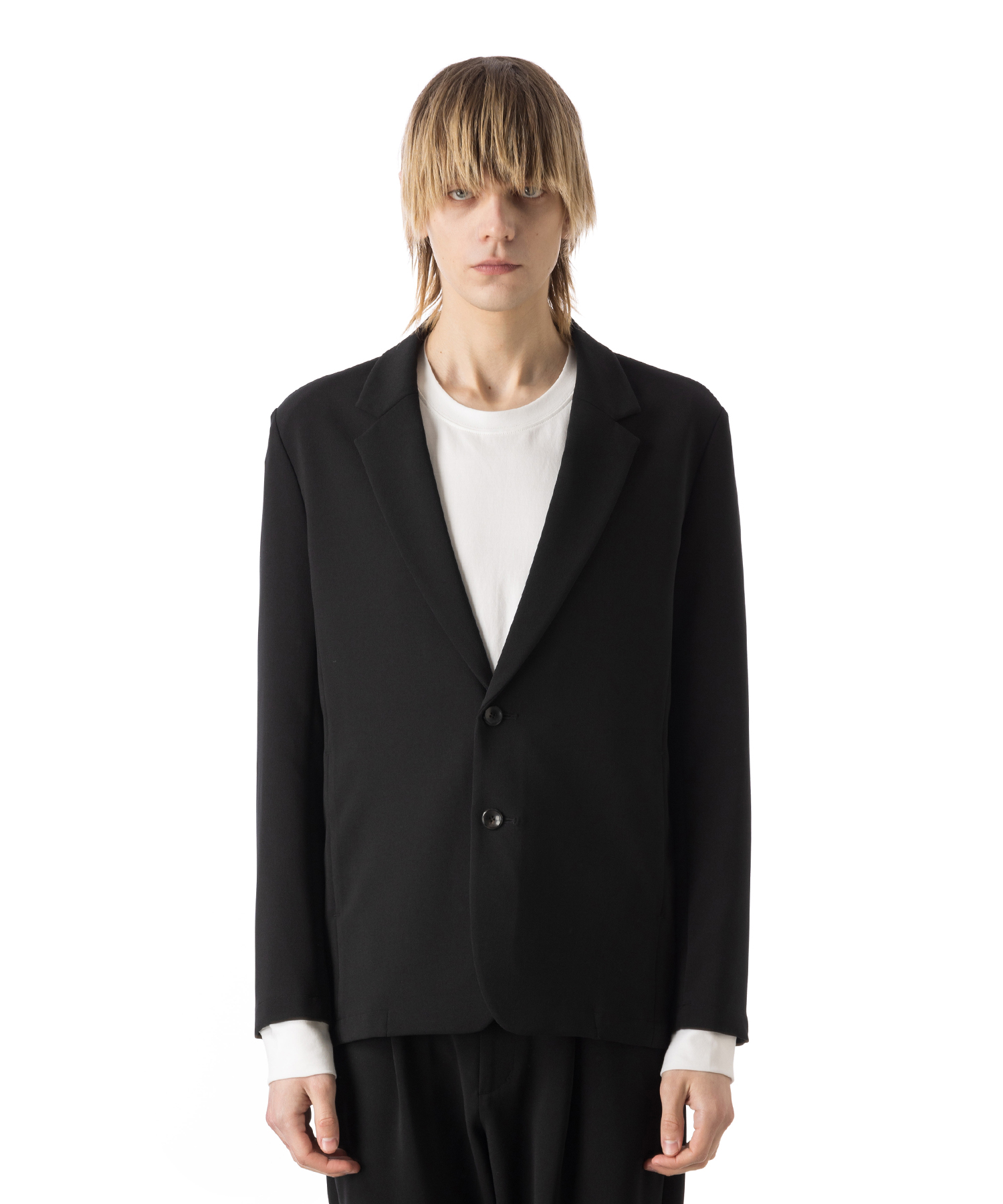 ATTACHMENT PE STRETCH DOUBLE CLOTH 2B JACKET 送料無料 BLACK/01 サイズ:01,02,03 ジャケット メンズ