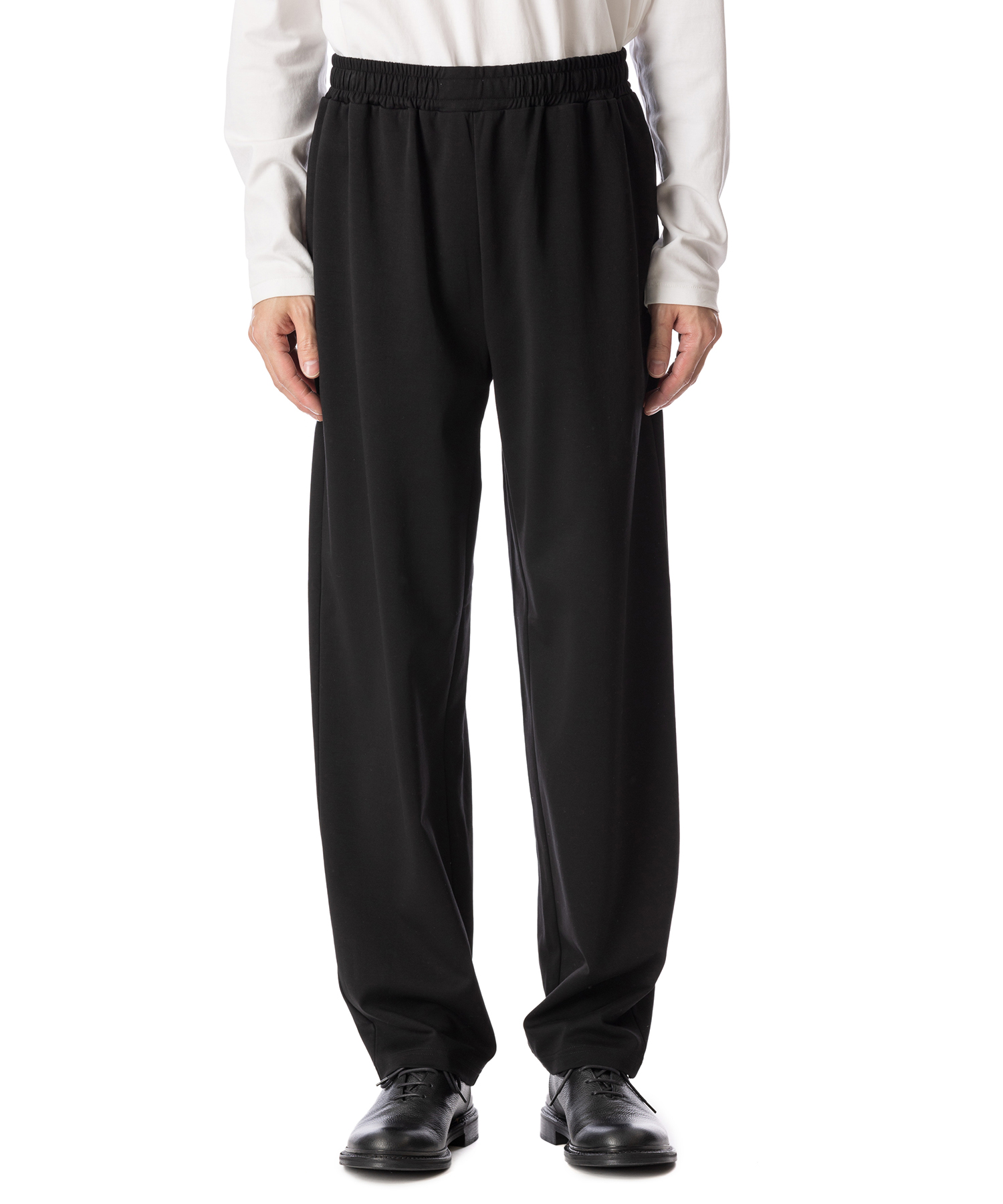 ATTACHMENT COTTON DOUBLE FACE LOUNGE TROUSERS BLACK/01 サイズ:01,02,03 ロングパンツ メンズ