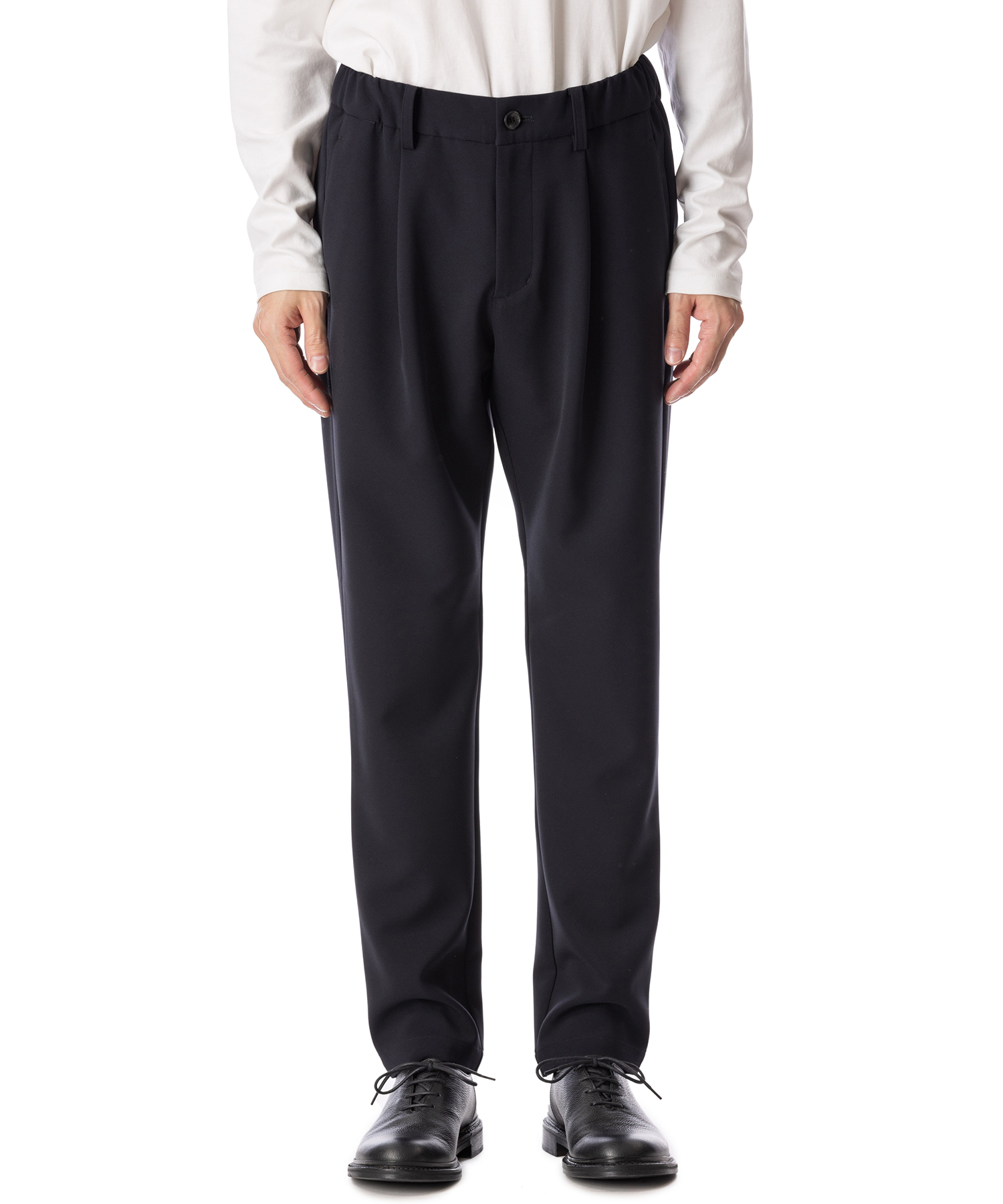 PE STRETCH DOUBLE CLOTH REGULAR FIT EASY TROUSERS（ATTACHMENT）｜TATRAS  CONCEPT STORE タトラス公式通販サイト