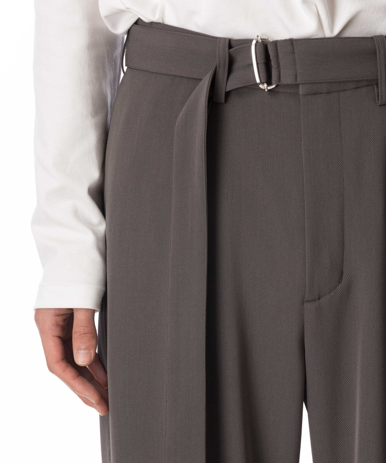 別注 TROPICAL BELTED WIDE PANTS(1 LIGHT GREY): ATTACHMENT