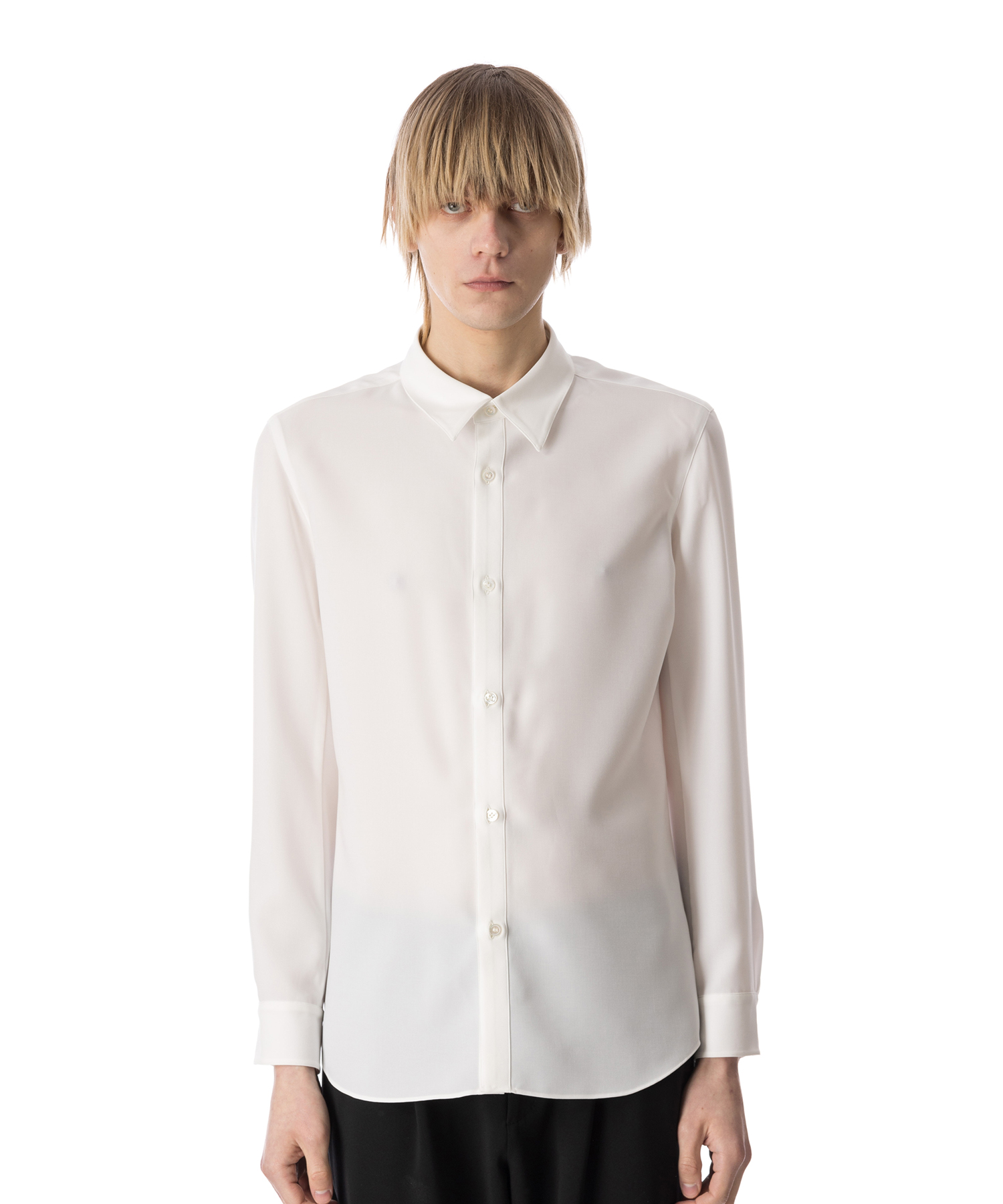 ATTACHMENT PE STRETCH VIYELLA REGULAR COLLAR DRESS SHIRT WHITE/10 サイズ:01,02,03 シャツ・ブラウス メンズ