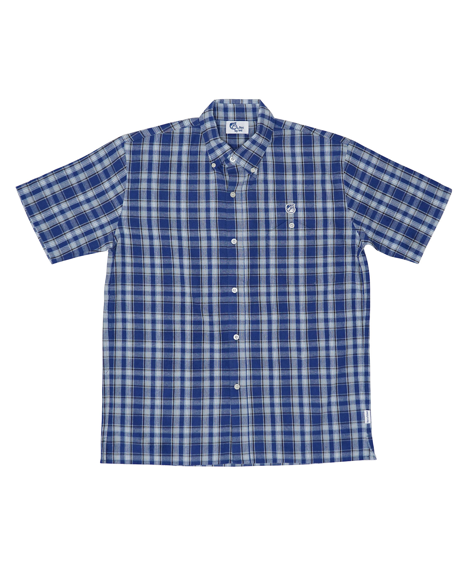 Boys In Toyland(ボーイズイントイランド) BOYS YAMA POCKET B.D CHECK SHIRT ・S/S仕様のボタンダウンチェックシャツ。 ・左胸部分のポケットはヴィンテー