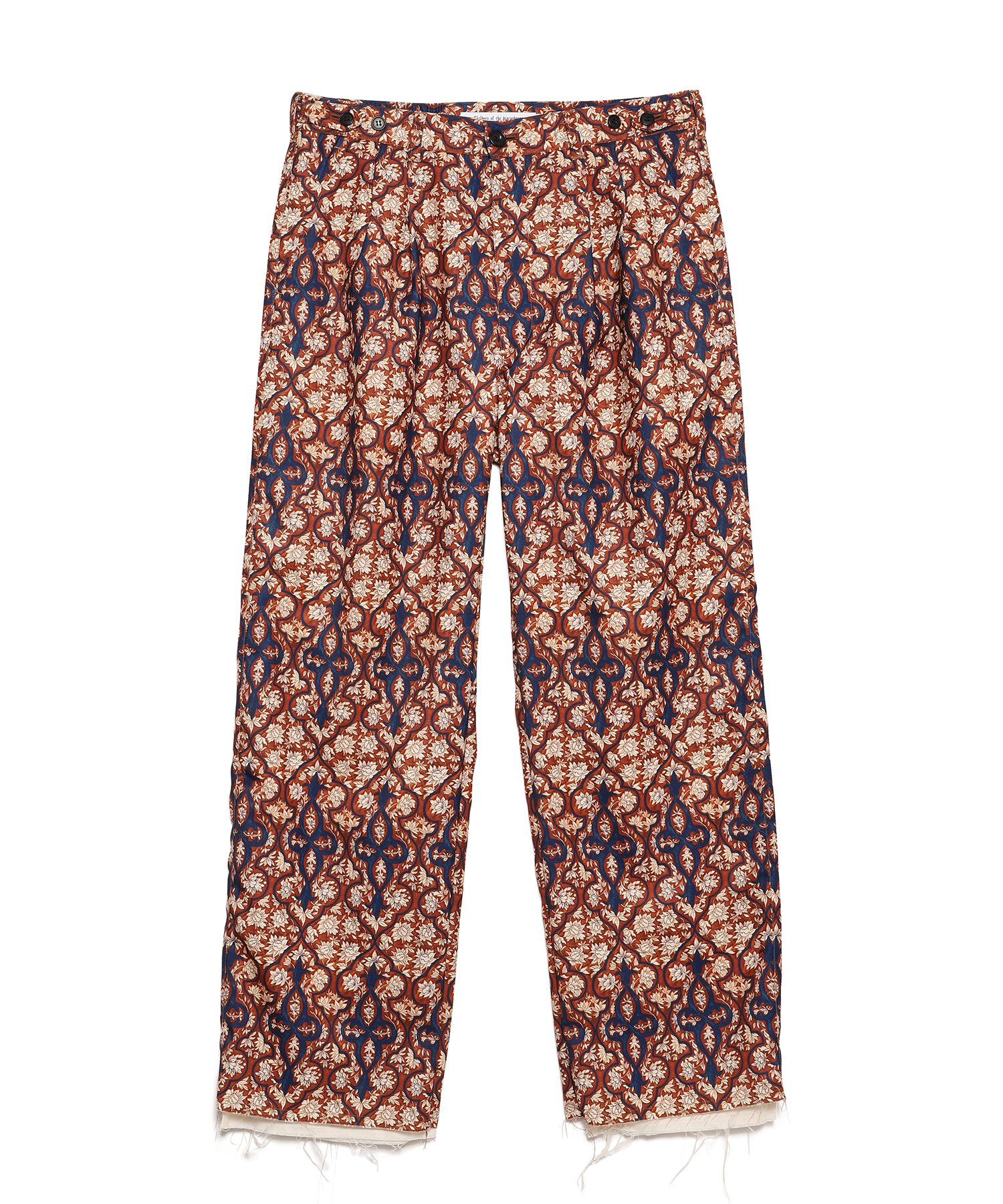 Children of the Discordance (チルドレン オブ ザ ディスコーダンス) PERSONAL DATA PRINT TROUSERS 送料無料 BROWN/20 サイズ:01,02 ロングパンツ メンズ