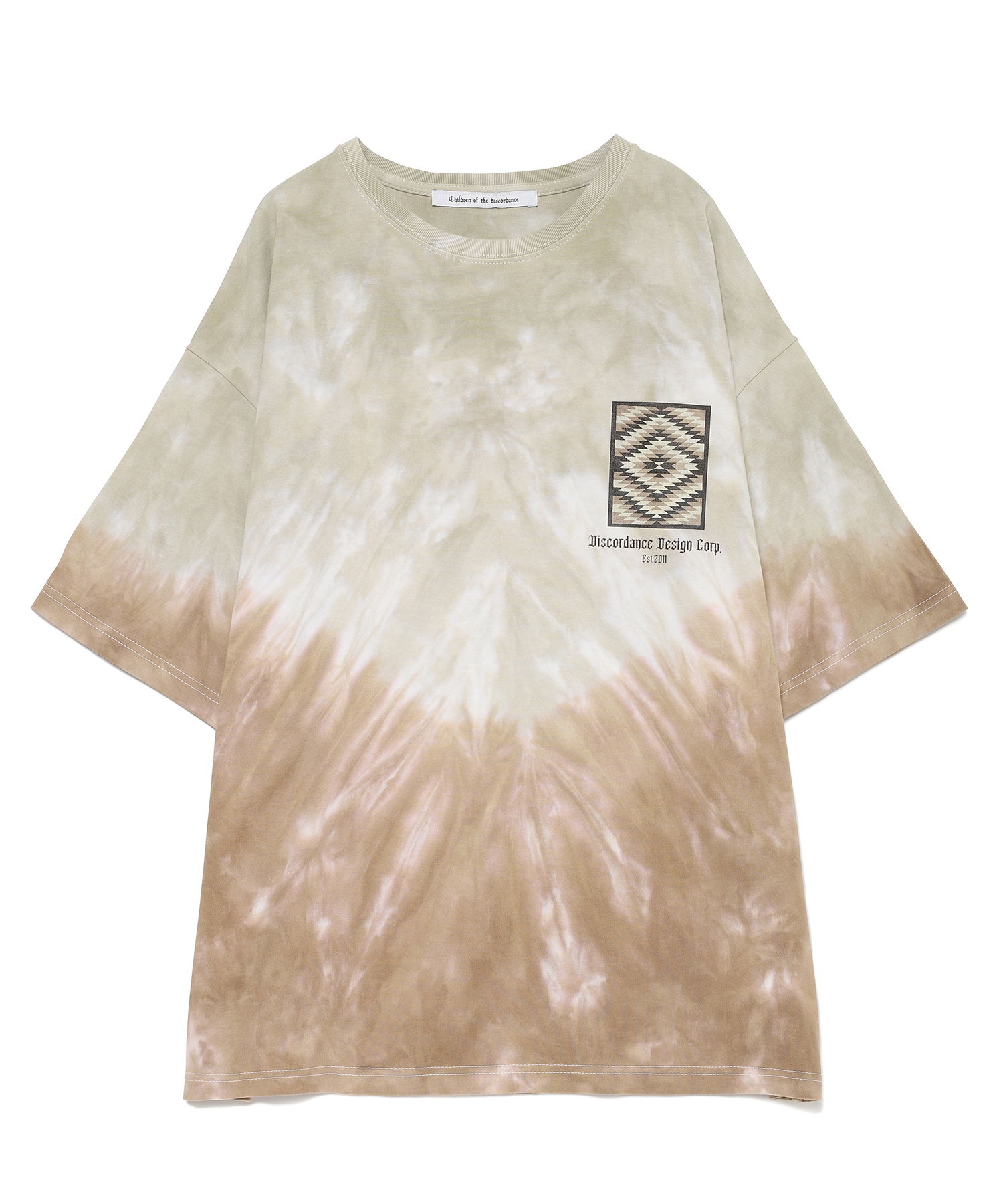 HAND DYEING AND PRINT TEE TYPE E（Children of the Discordance ...