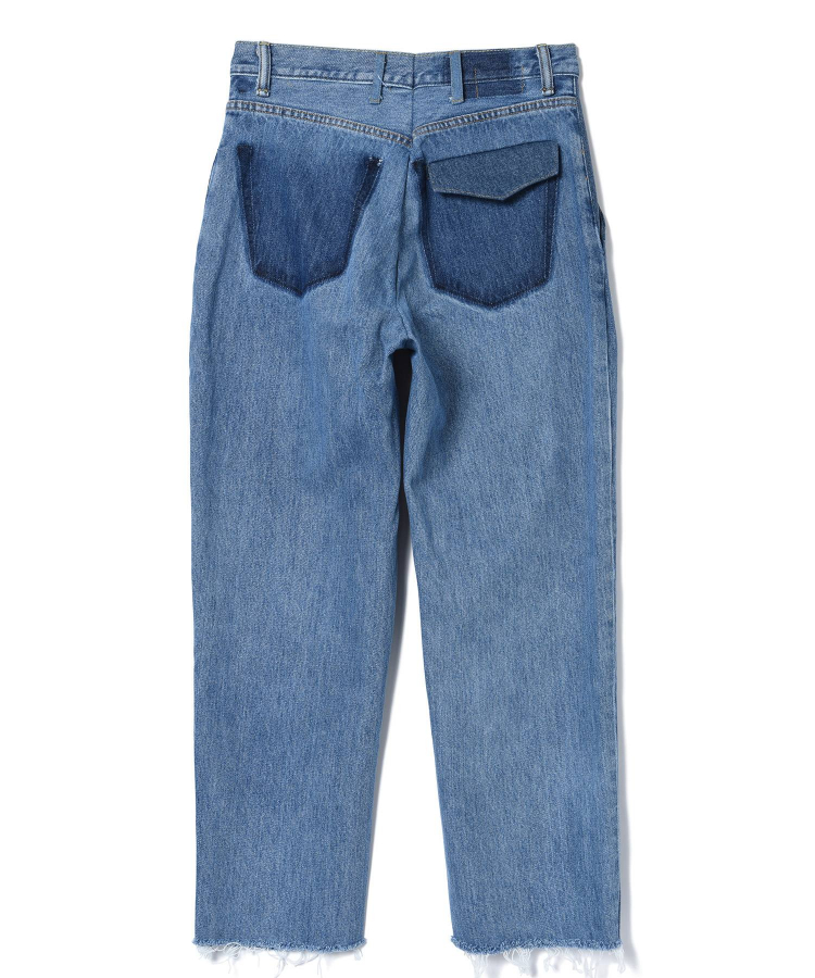 circa make trapezoid swiching denim pants（77circa）｜TATRAS 