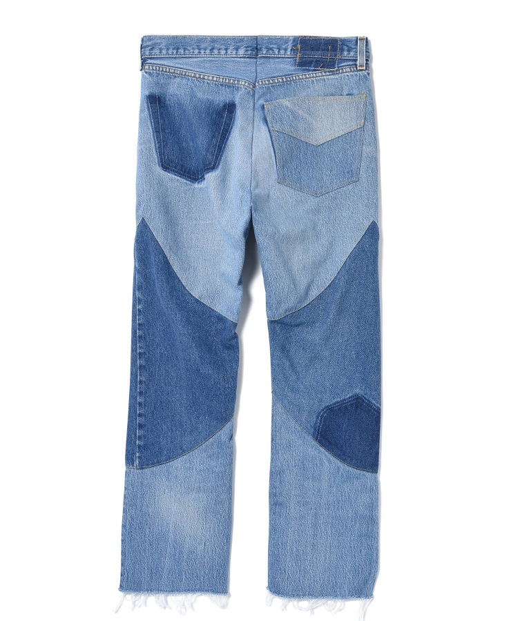 circa make trapezoid swiching denim pants（77circa）｜TATRAS