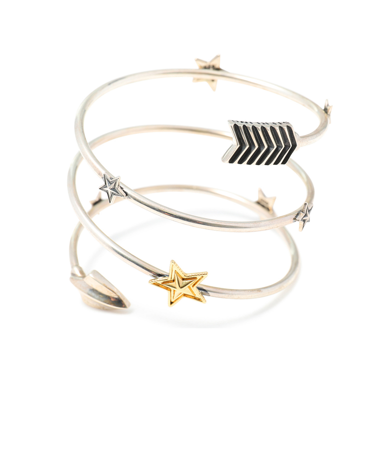 Shooting Stars Spiral Bracelet w/18K Star（CODY SANDERSON