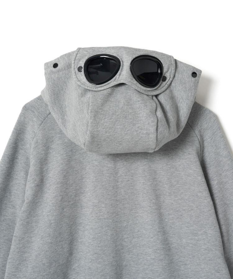 DIAGONAL RAISED FLEECE ZIPPED GOGGLE HOODIE（C.P. COMPANY）｜TATRAS ...