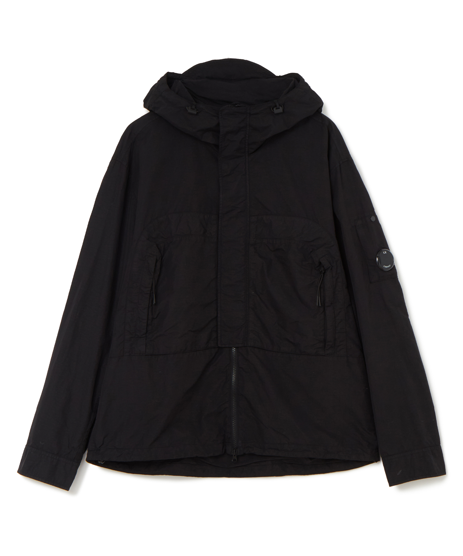 C.P. COMPANY OVERSHIRT IN FLAT NYLON 送料無料 BLACK/01 サイズ:L,XL ブルゾン メンズ