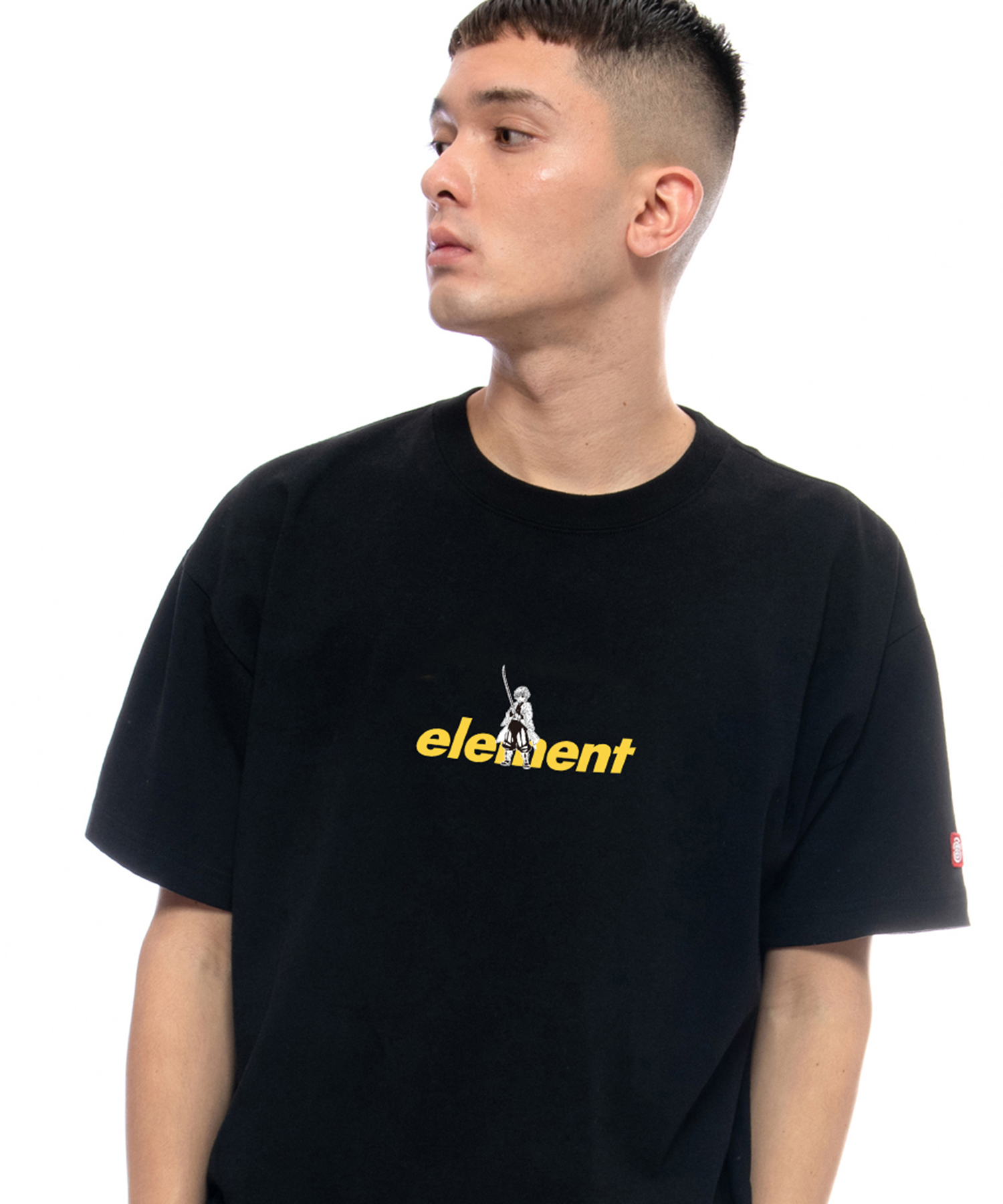 ELEMENT (エレメント) ELEMENT メンズ 【鬼滅の刃】 KIMETSU ZENITSU SS Ｔシャツ 【2021年夏モデル】 BLACK/01 サイズ:S,M,L,XL Tシャツ・カットソー メンズ