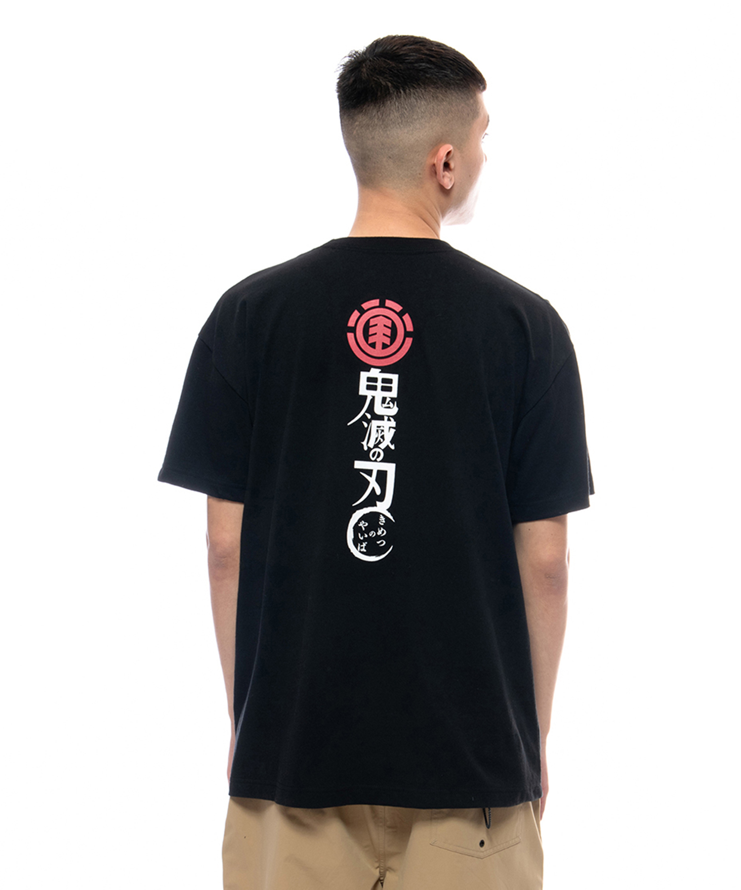 ELEMENT (エレメント) ELEMENT メンズ 【鬼滅の刃】 KIMETSU LOGO SS Ｔシャツ 【2021年夏モデル】 BLACK/01 サイズ:S,M,L,XL Tシャツ・カットソー メンズ