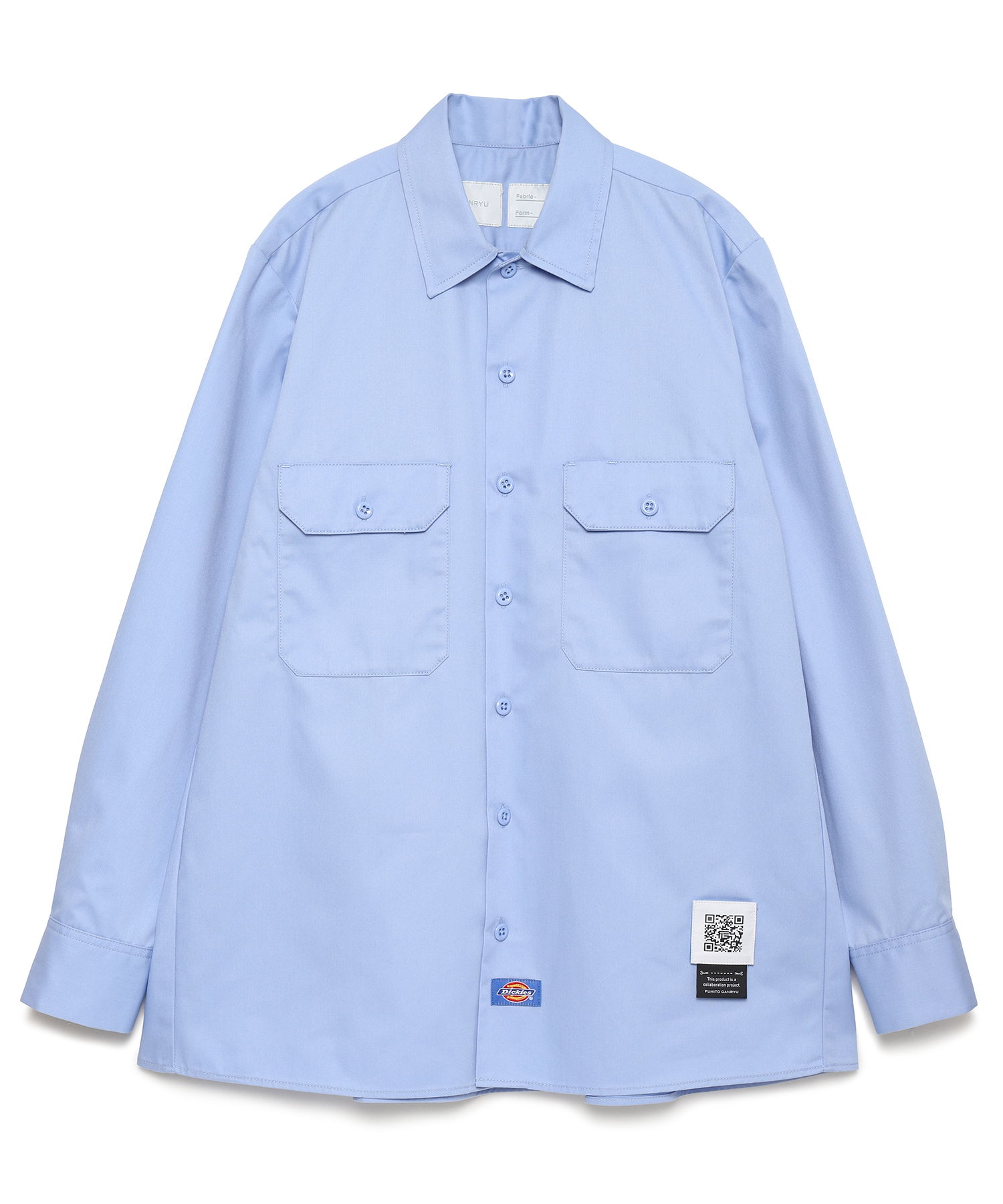 Pleated work shirt (Dickies collabo)（FUMITO GANRYU