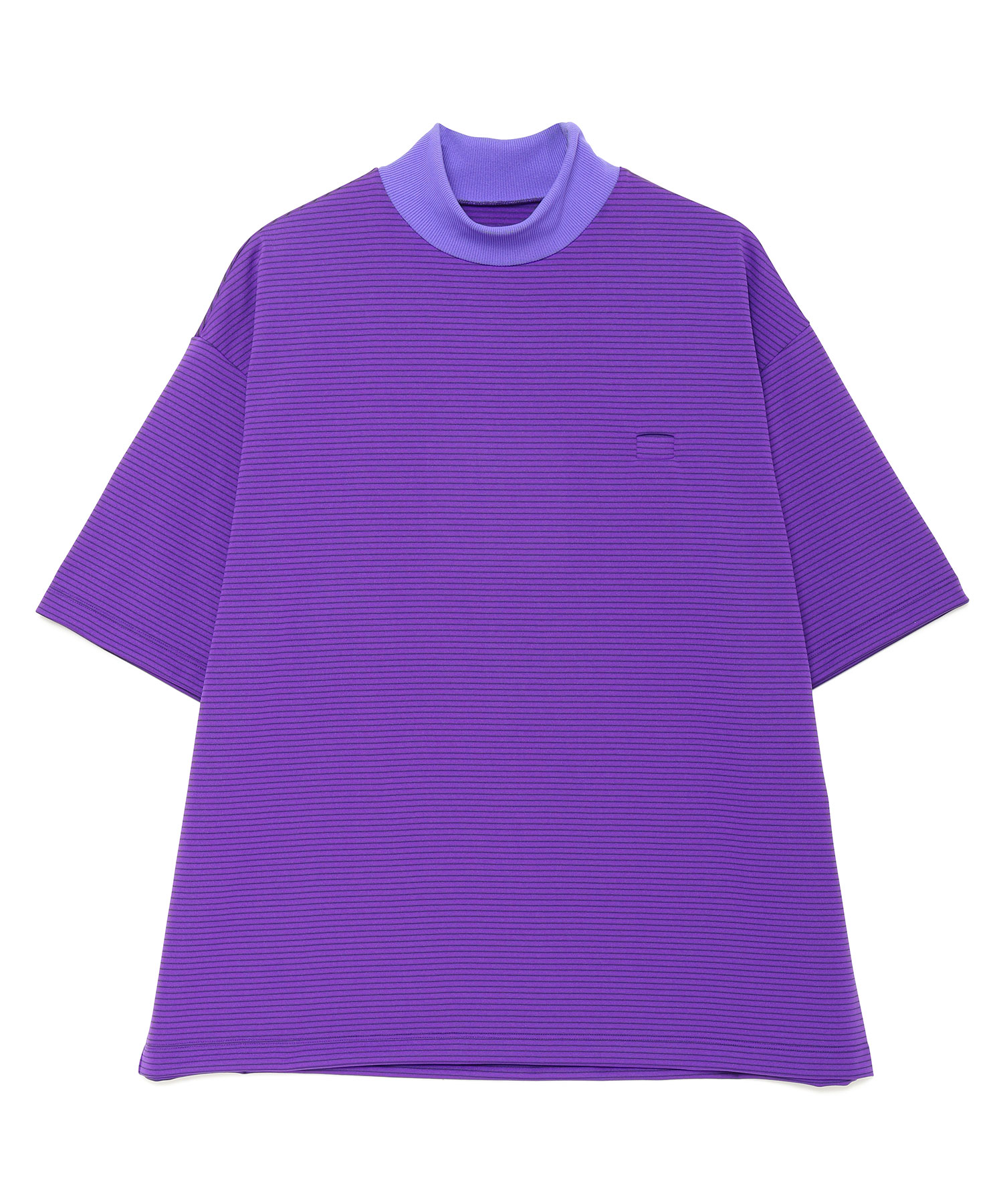 FUMITO GANRYU (フミトガンリュウ) High neck large T-shirt PURPLE サイズ:02,03 Tシャツ・カットソー メンズ