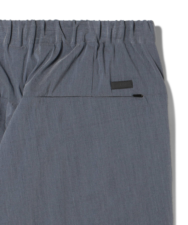 COTTON NYLON CHAMBRAY TAPERED PANTS（H.I.P. by SOLIDO）｜TATRAS