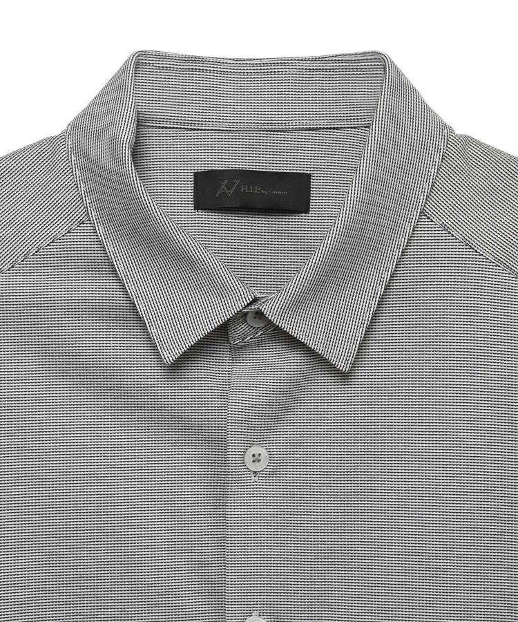 HIGH GAUGE DOBBY PATTERN JERSEY SHIRT（H.I.P. by SOLIDO）｜TATRAS