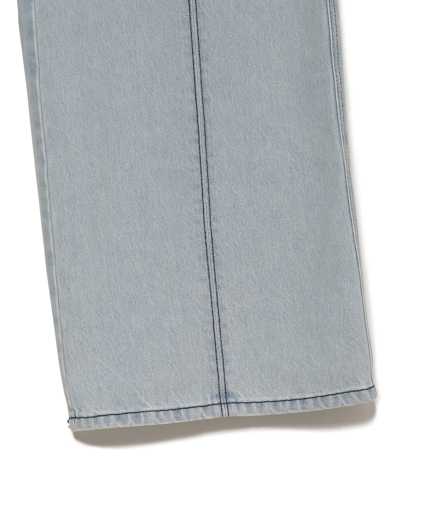 UNISEX HIGH WAIST BELT JEANS（LU