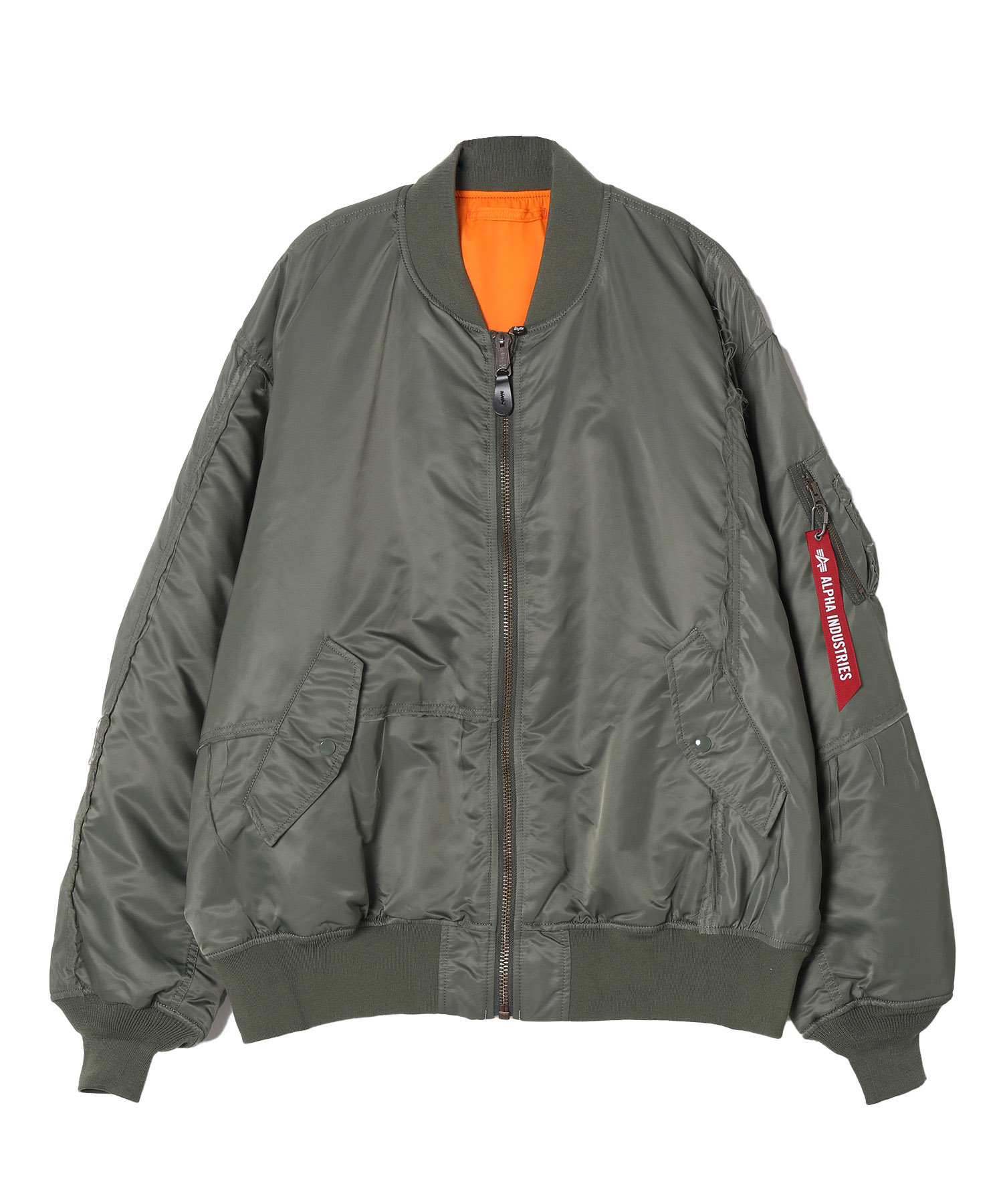 mastermind (マスターマインド) MASTERMIND×ALPHA MA-1 送料無料 KHAKI/35 サイズ:S,M,L,XL ブルゾン メンズ