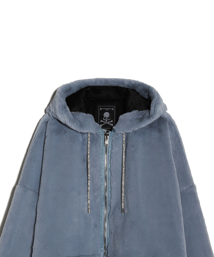 HOODED RIBBED FAUX FUR JACKET（mastermind）｜TATRAS CONCEPT STORE