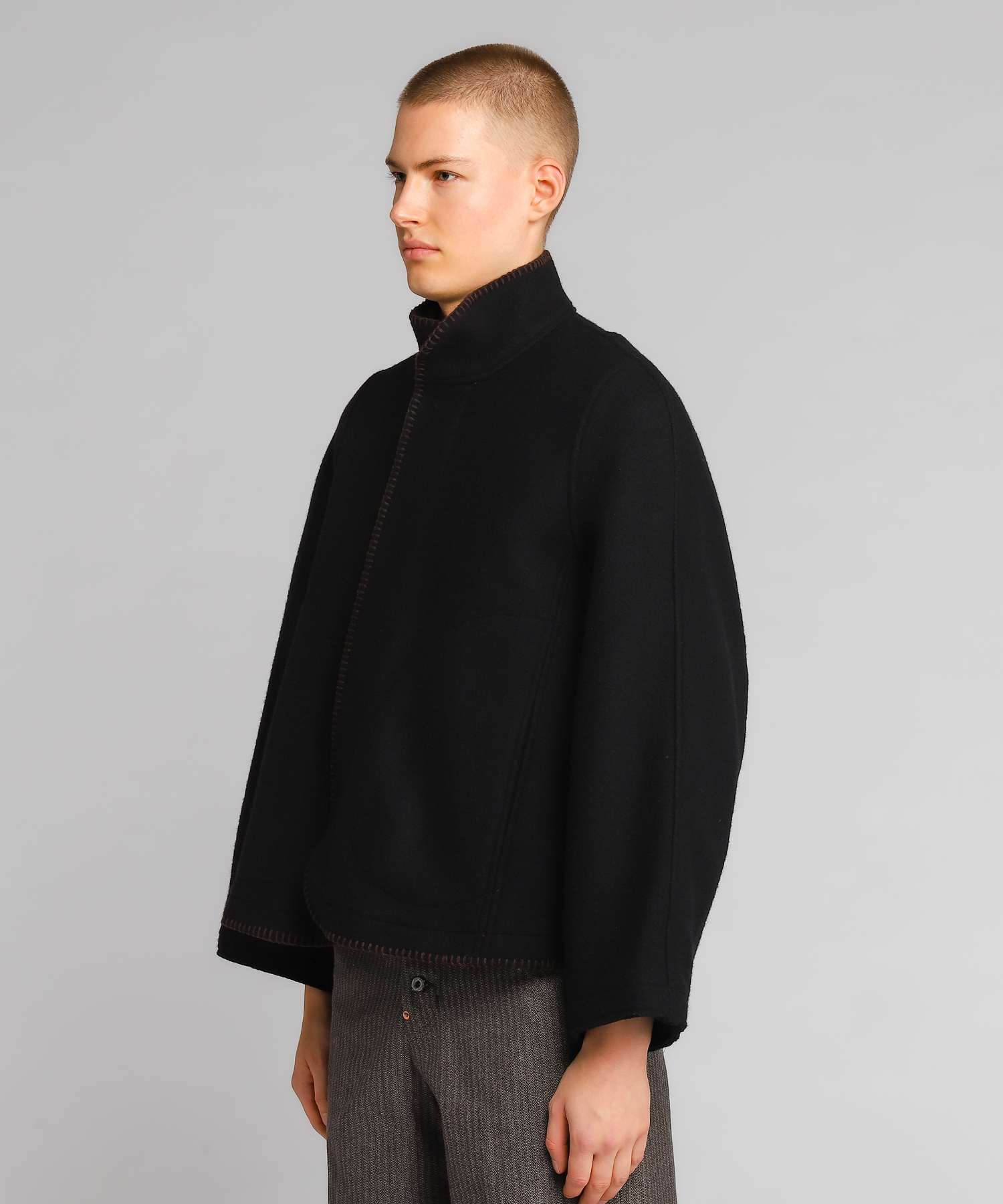 黒タタキSL/朱天黒 3man BLANKET JACKET black 交渉⭕️ | labiela.com