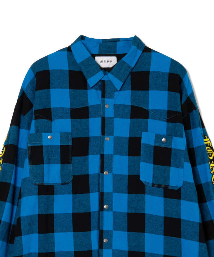 MAYO CROSS Embroidery Check Shirt（MAYO）｜TATRAS CONCEPT STORE 