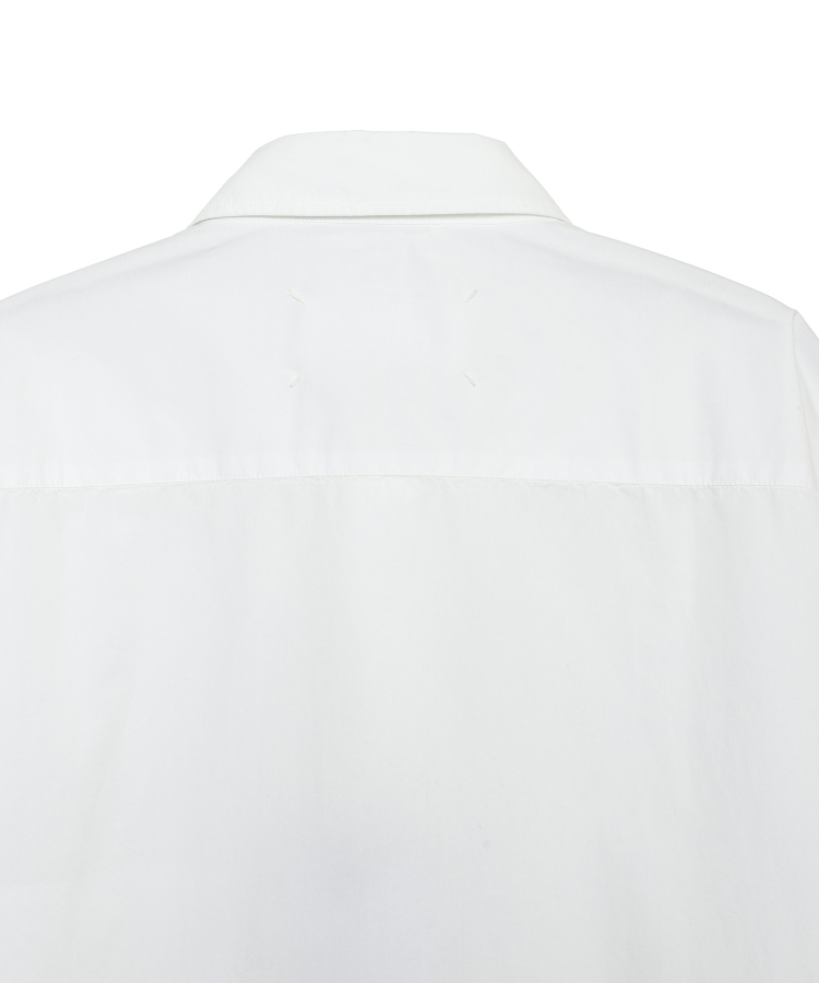 Garment-dye cotton poplin slim shirt（Maison Margiela）｜TATRAS