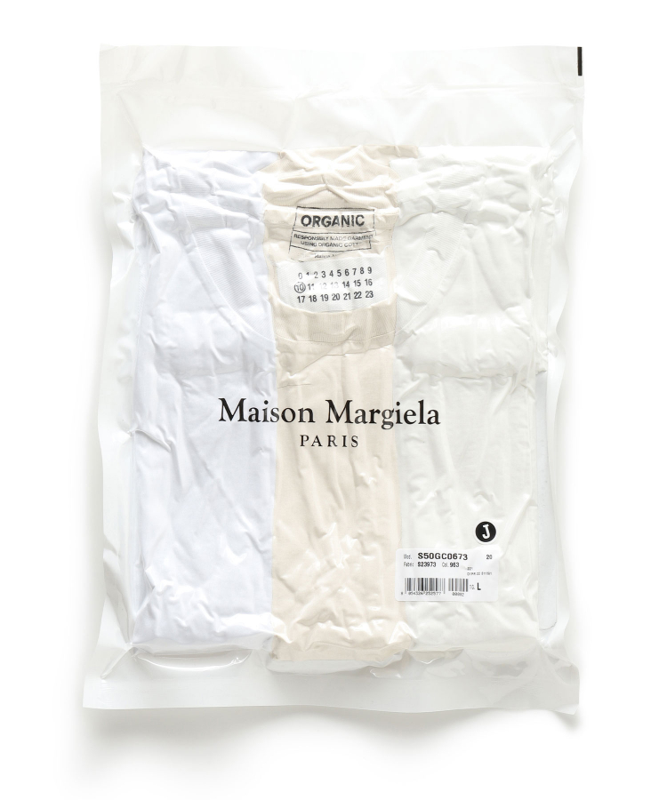 在庫あ新作 Maison Martin Margiela - メゾンマルジェラ 3パック T