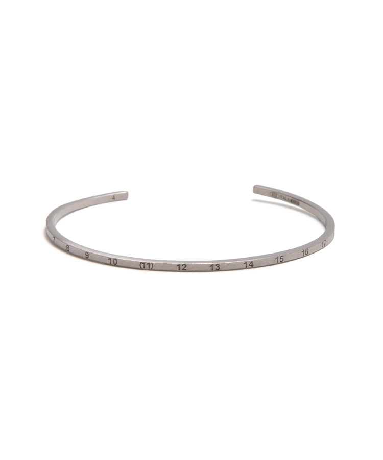 2mm Sterling Silver Number Collection Cuff（Maison Margiela