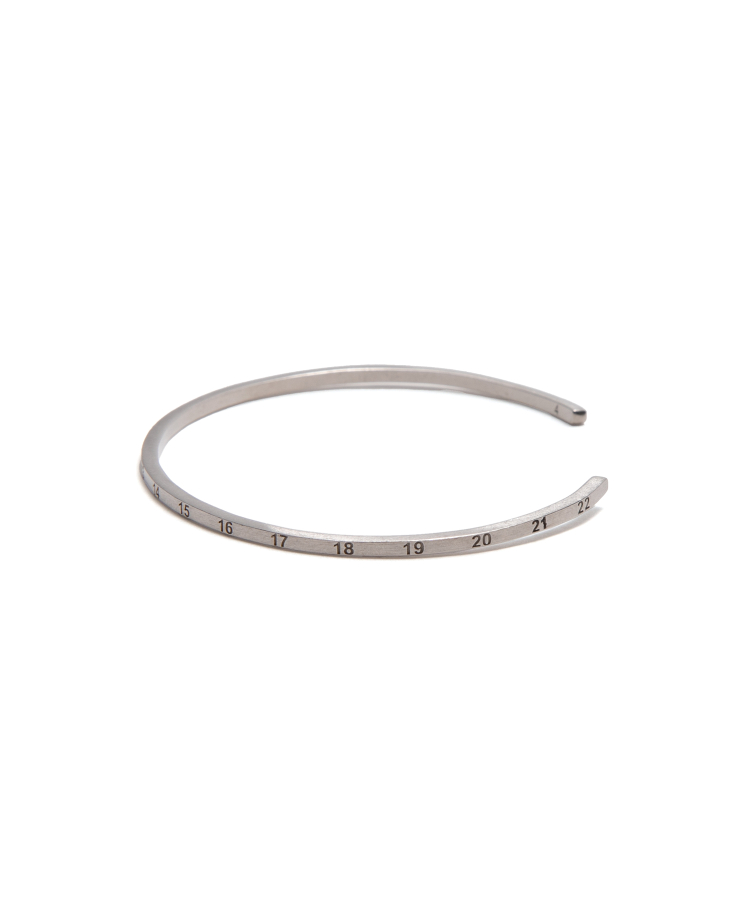 2mm Sterling Silver Number Collection Cuff（Maison Margiela