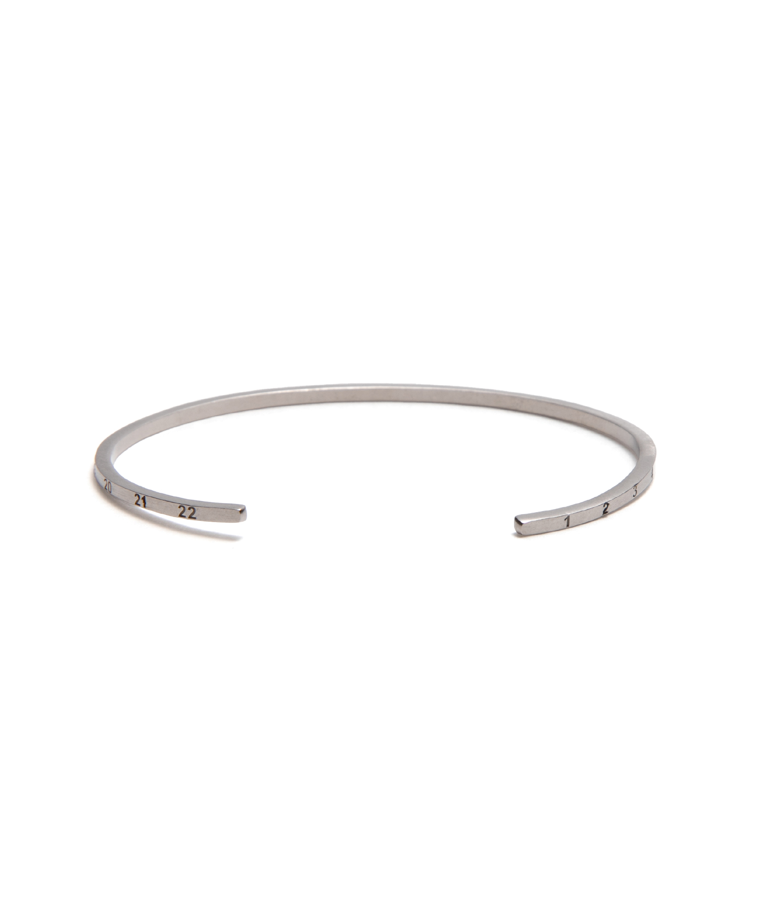 2mm Sterling Silver Number Collection Cuff（Maison Margiela