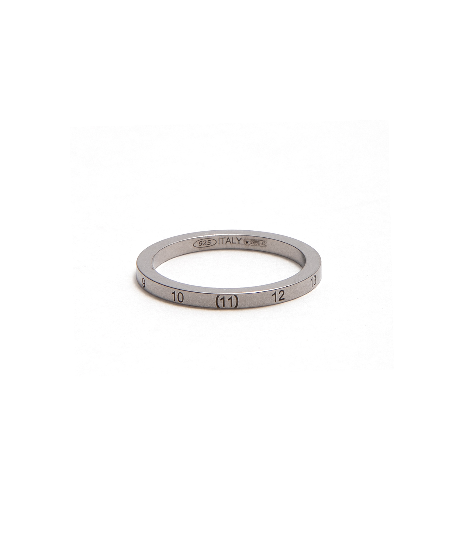 2mm Sterling Silver Number Collection Ring（Maison Margiela 