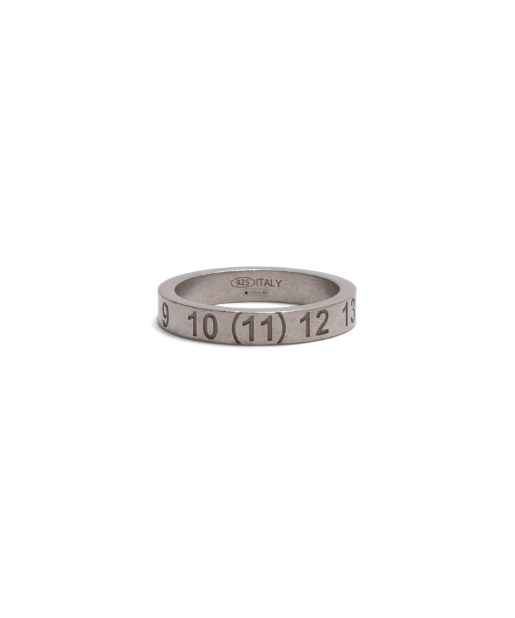 4mm Sterling Silver Number Collection Ring（Maison Margiela
