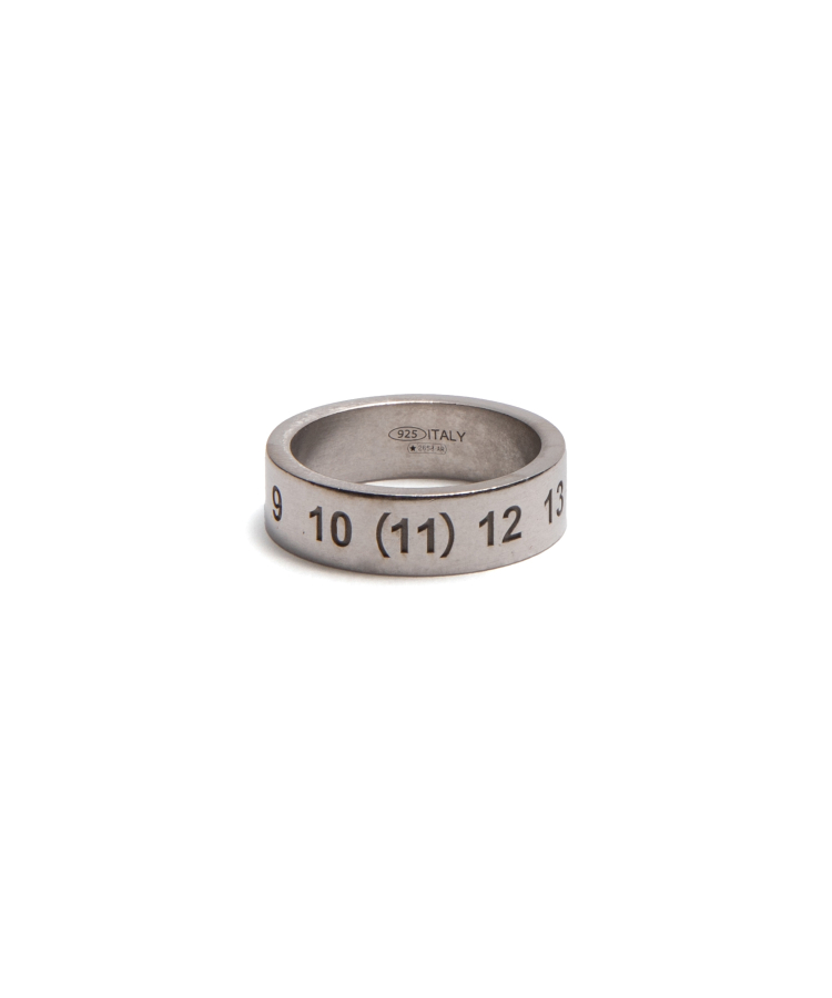 6.50 mm Sterling Silver Number Collection Ring（Maison Margiela