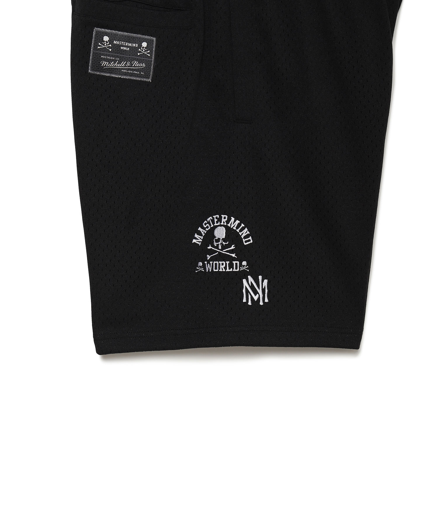 MASTERMIND WORLD×mitchell&ness MESH SHORTS COLLAB（mastermind 