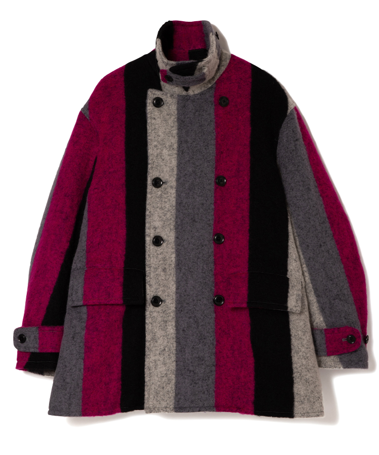 Pea Coat - Shaggy Multi Stripe（NEEDLES）｜TATRAS CONCEPT STORE