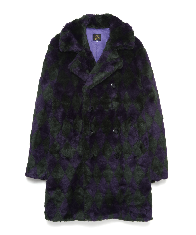 Pea Coat - Acrylic Fur Argyle（NEEDLES）｜TATRAS CONCEPT STORE