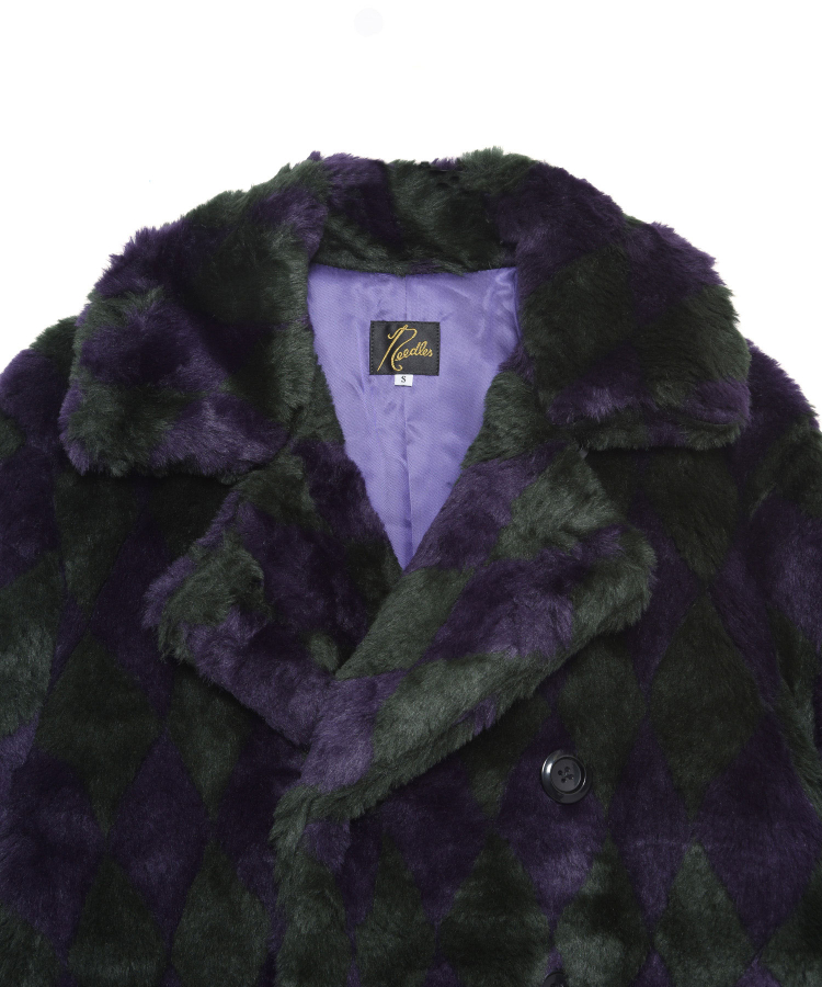 Pea Coat - Acrylic Fur Argyle（NEEDLES）｜TATRAS CONCEPT STORE