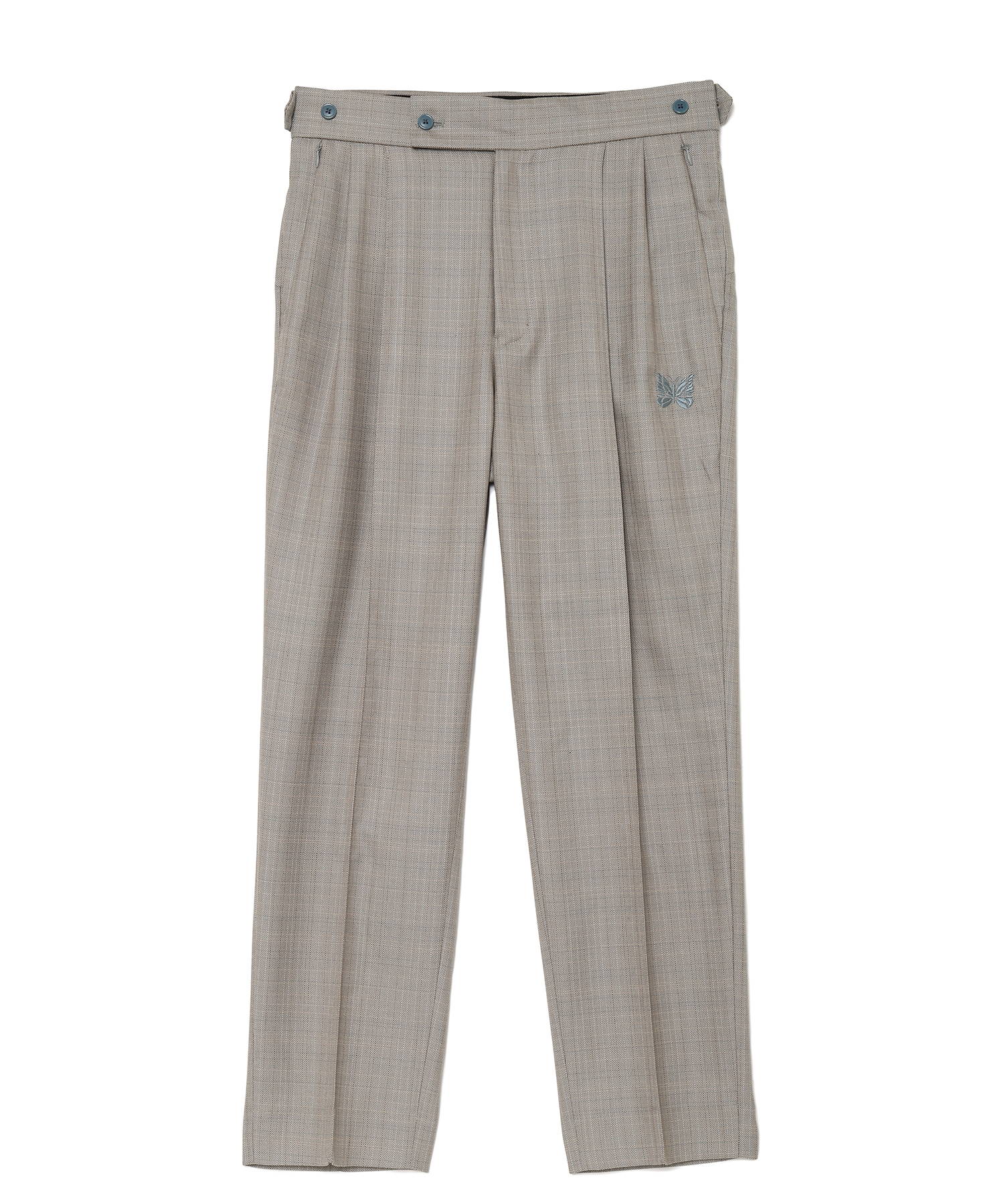 Tucked Side Tab Trouser - PE/W Plaid Cloth（NEEDLES