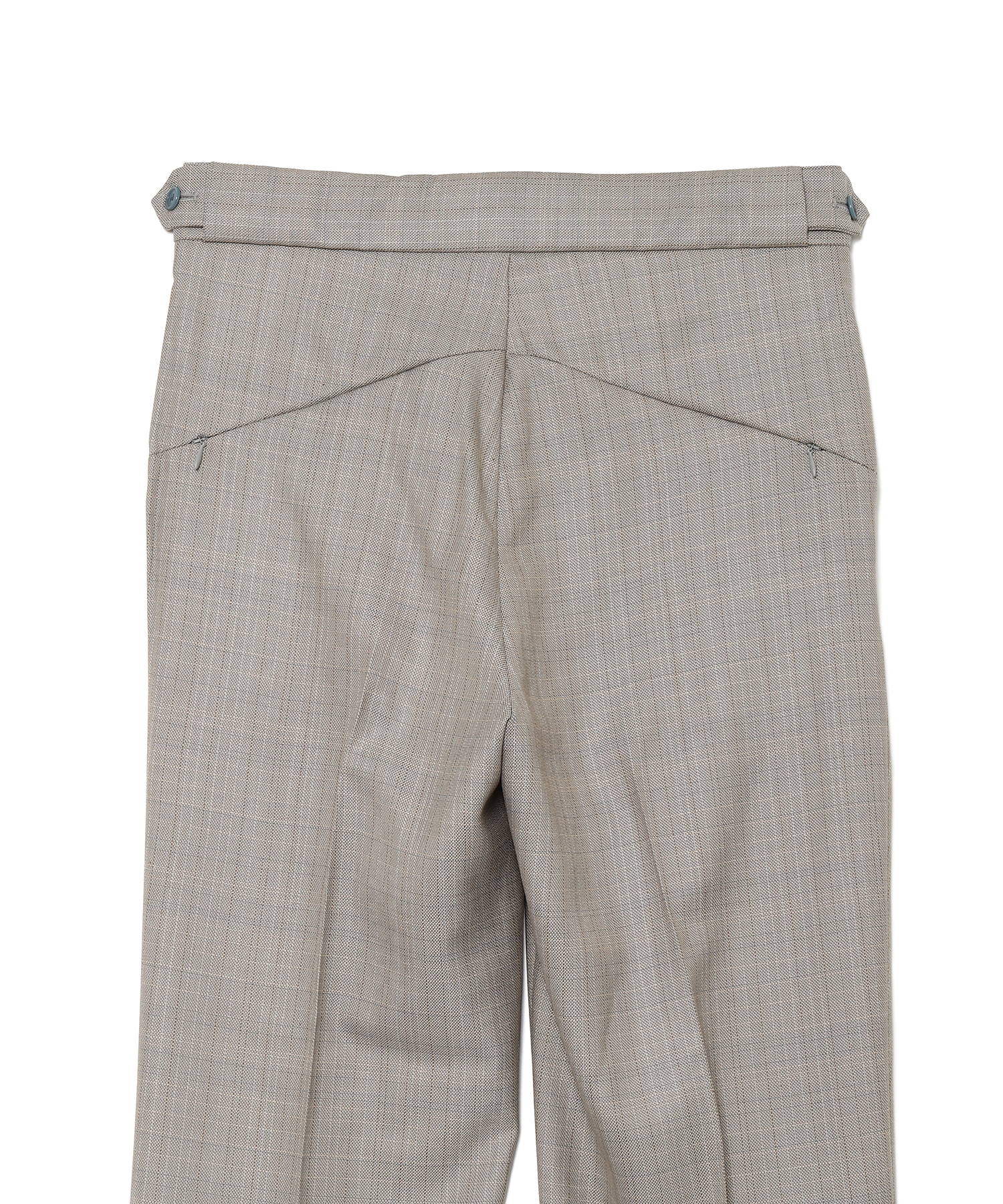 Tucked Side Tab Trouser - PE/W Plaid Cloth（NEEDLES