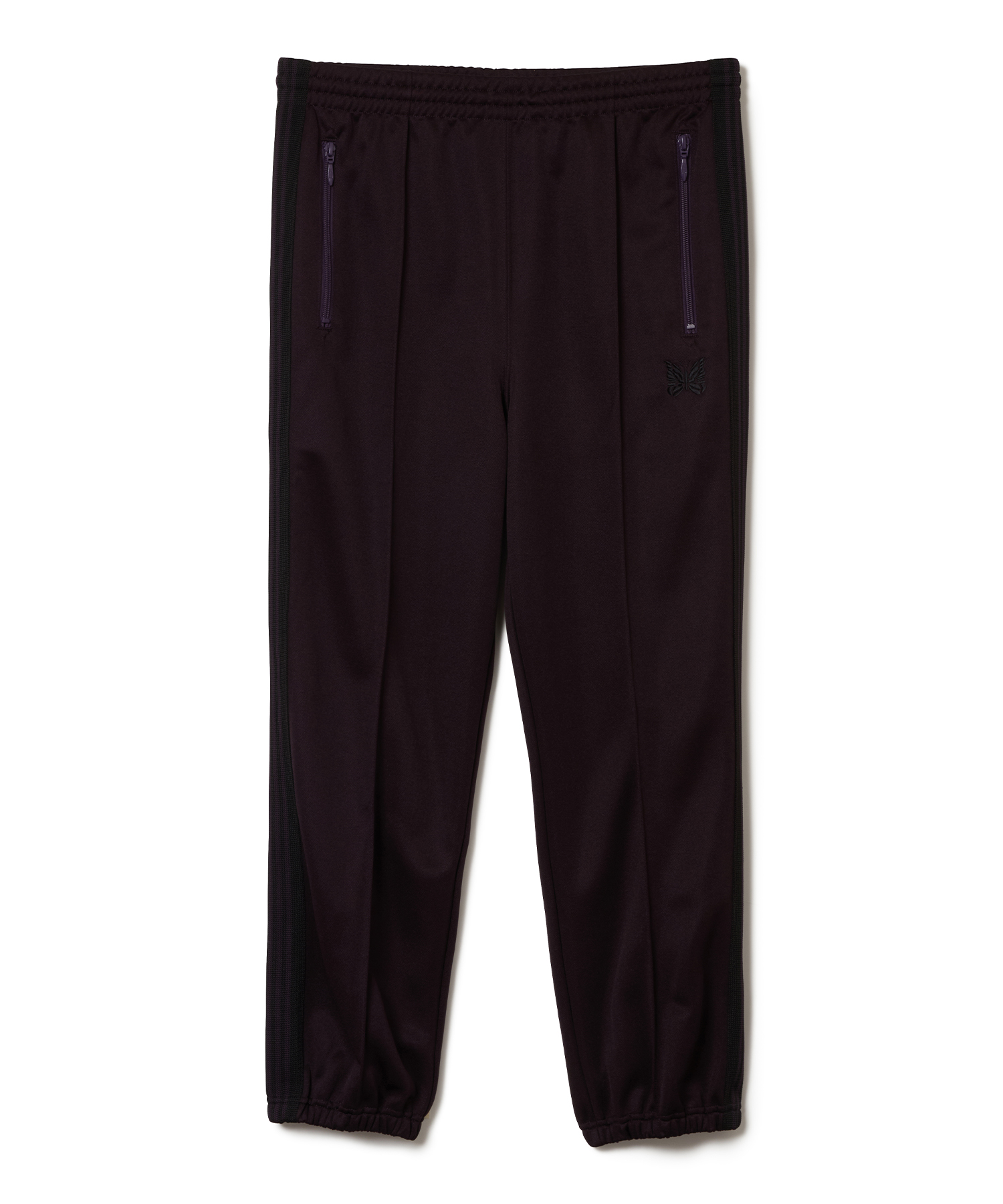 NEEDLES (ニードルズ) Zipped Track Pant - Poly Smooth D.PURPLE/53 サイズ:XS,S,M,L ロングパンツ メンズ