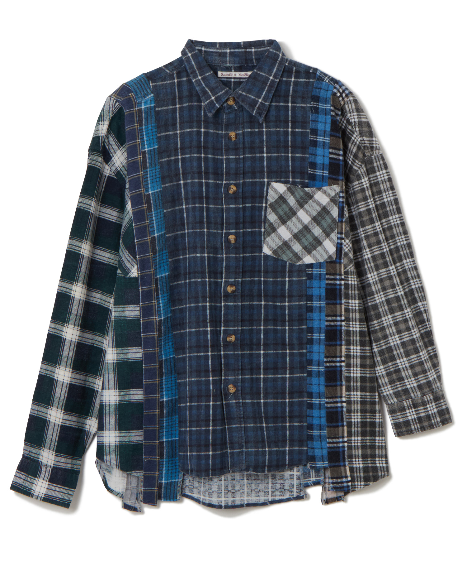 NEEDLES (ニードルズ) Flannel Shirt -> 7 Cuts Wide Shirt マルチカラーミックス系/99 サイズ:F シャツ・ブラウス メンズ