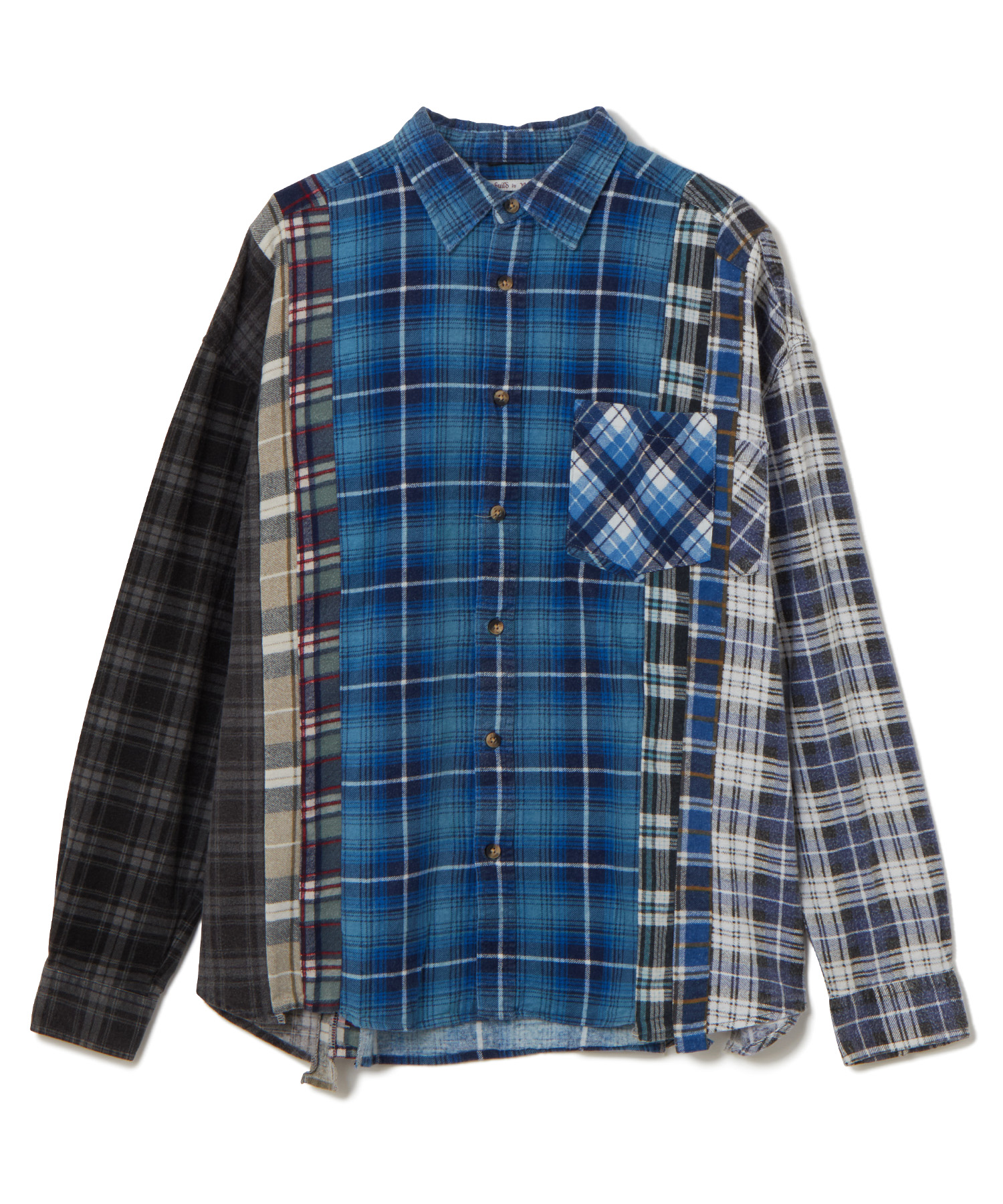 NEEDLES (ニードルズ) Flannel Shirt -> 7 Cuts Wide Shirt マルチカラーミックス系/99 サイズ:F シャツ・ブラウス メンズ