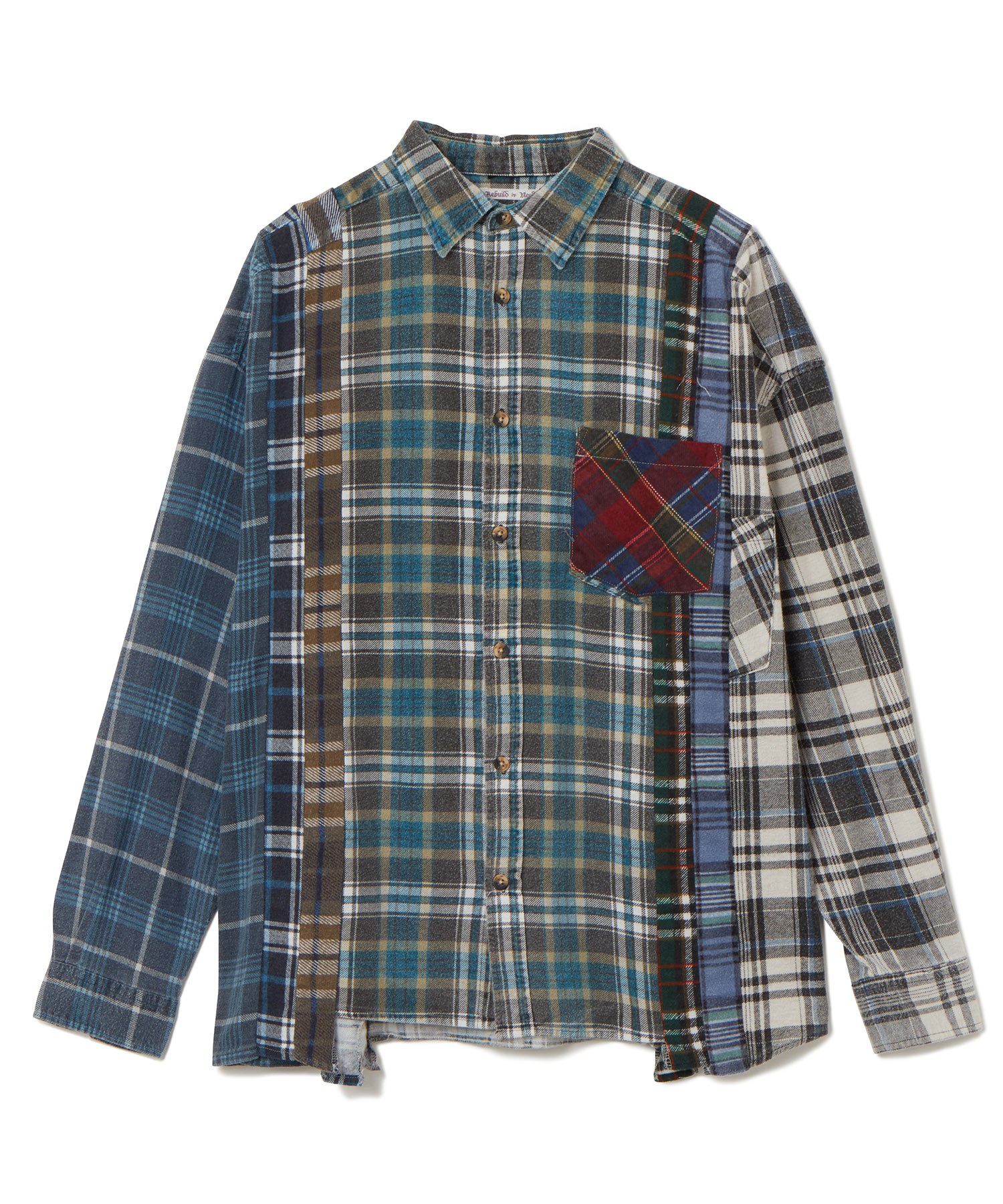 NEEDLES (ニードルズ) Flannel Shirt -> 7 Cuts Wide Shirt マルチカラーミックス系/99 サイズ:F シャツ・ブラウス メンズ