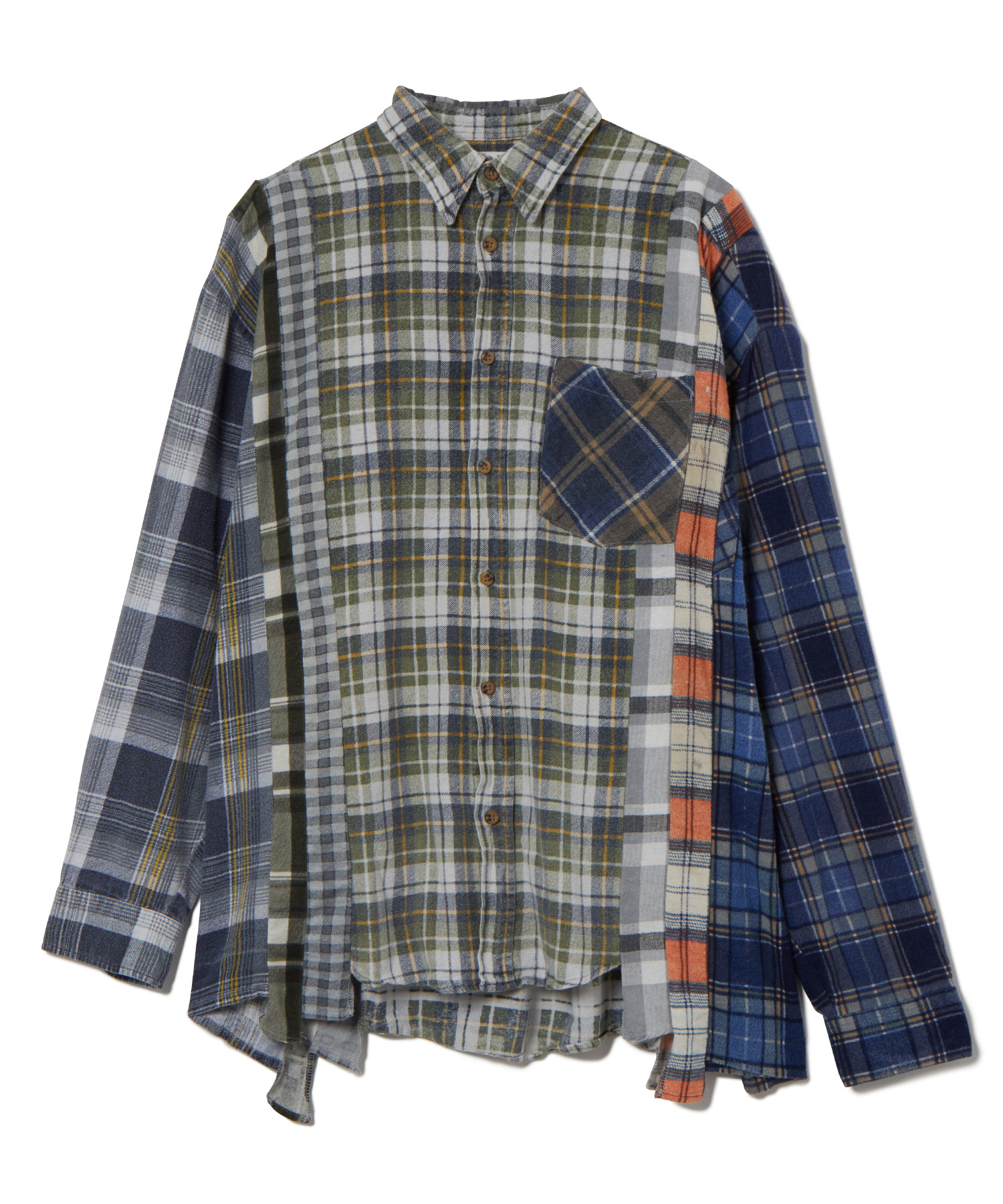 NEEDLES (ニードルズ) Flannel Shirt -> 7 Cuts Wide Shirt マルチカラーミックス系/99 サイズ:F シャツ・ブラウス メンズ