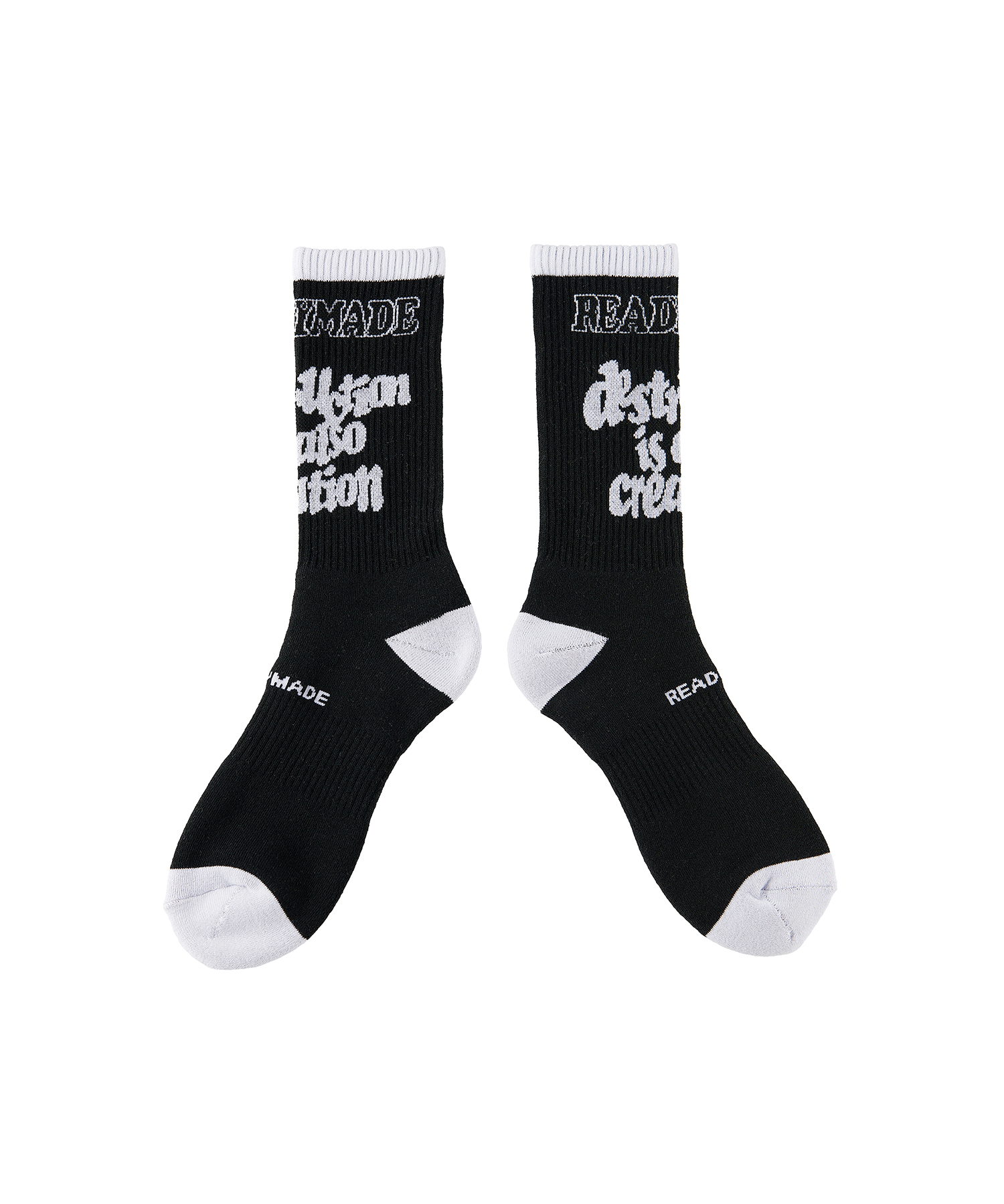 READYMADE (レディーメイド) SOCKS DESTRUCTION/BLK BLACK/01 サイズ:F その他雑貨 メンズ