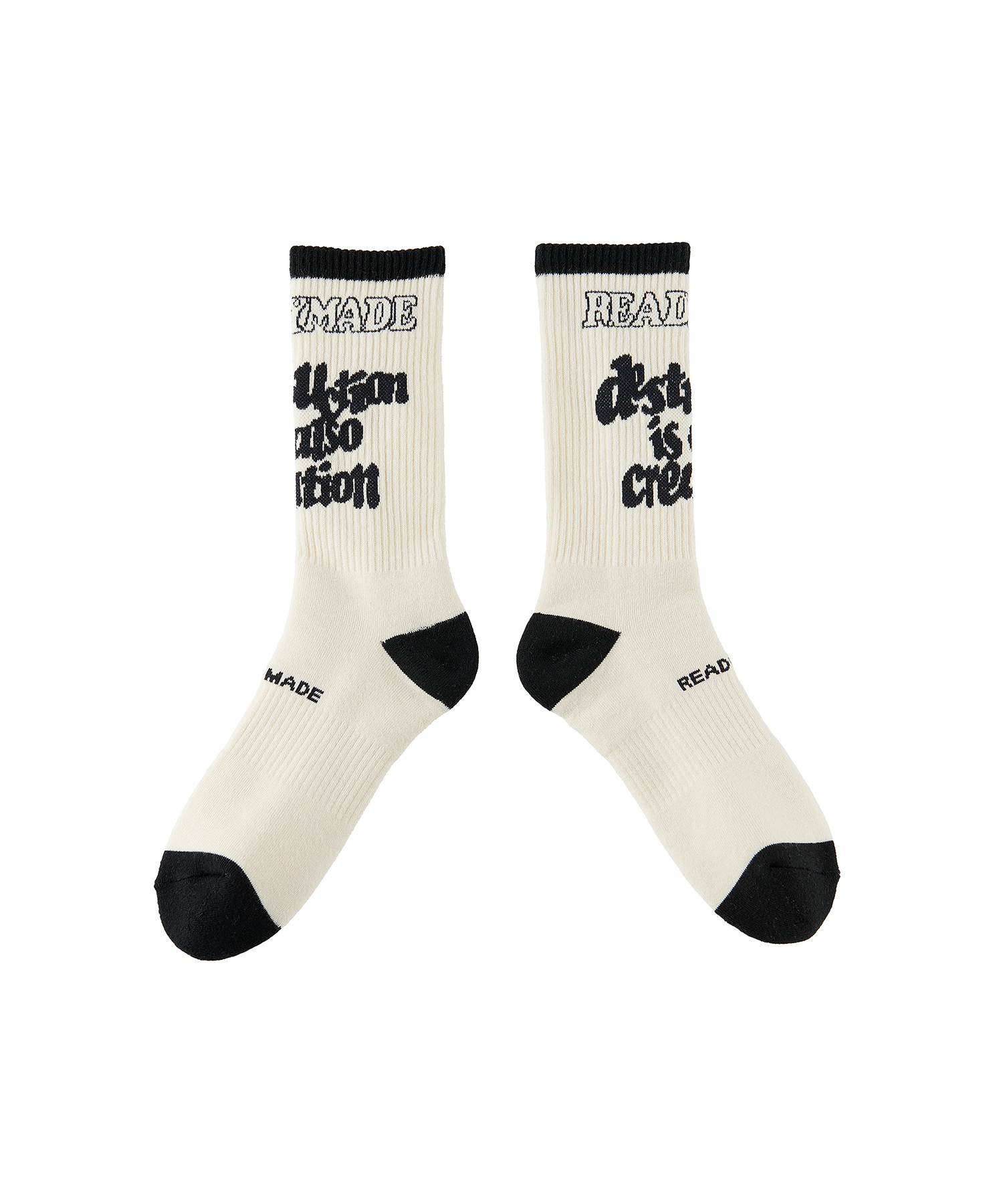 READYMADE (レディーメイド) SOCKS DESTRUCTION/ECRU O.WHITE/11 サイズ:F その他雑貨 メンズ