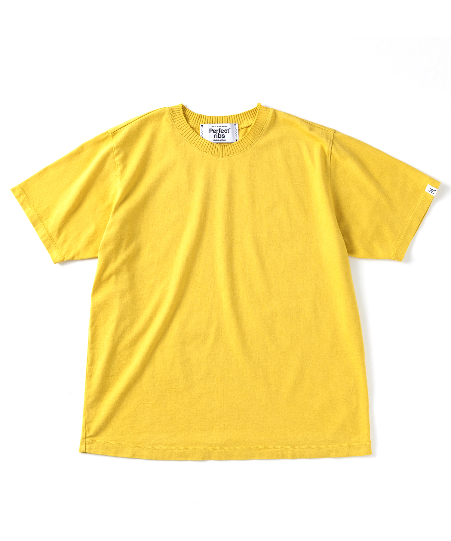 Perfect ribs Short Sleeve T Shirts YELLOW/80 サイズ:M,L,XL Tシャツ・カットソー メンズ